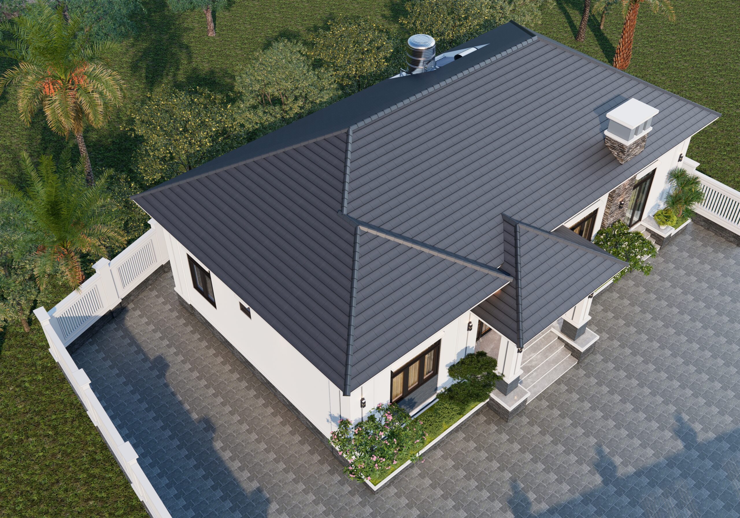 Nhà 1 tầng mái Nhật ngói xám đen hiện đại – Anh Đức, Hòa Bình – NAVI-BT36 gallery