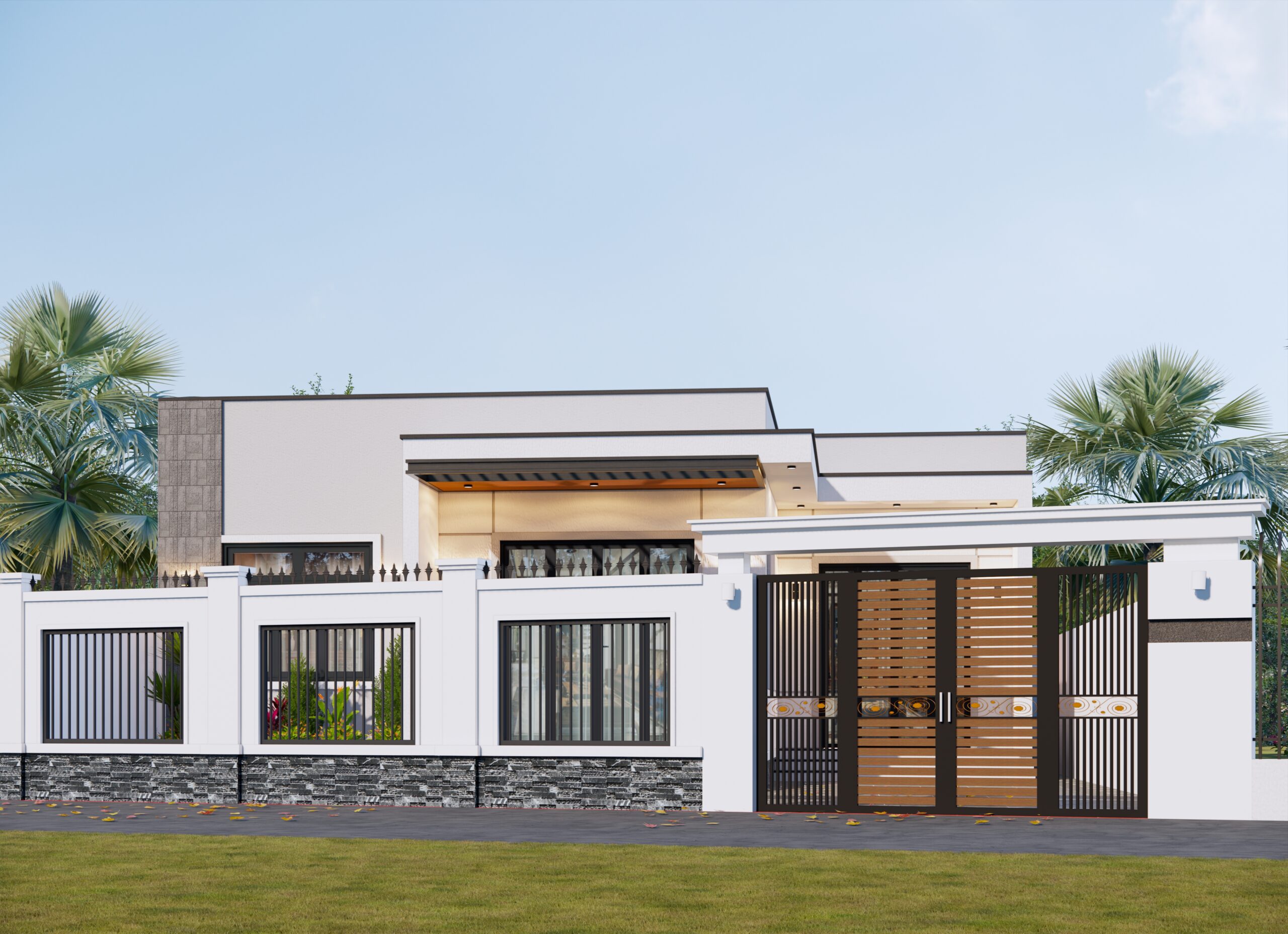 Nhà 1 tầng mái bằng hiện đại – Anh Nam, Thái Bình – NAVI-BT38 gallery