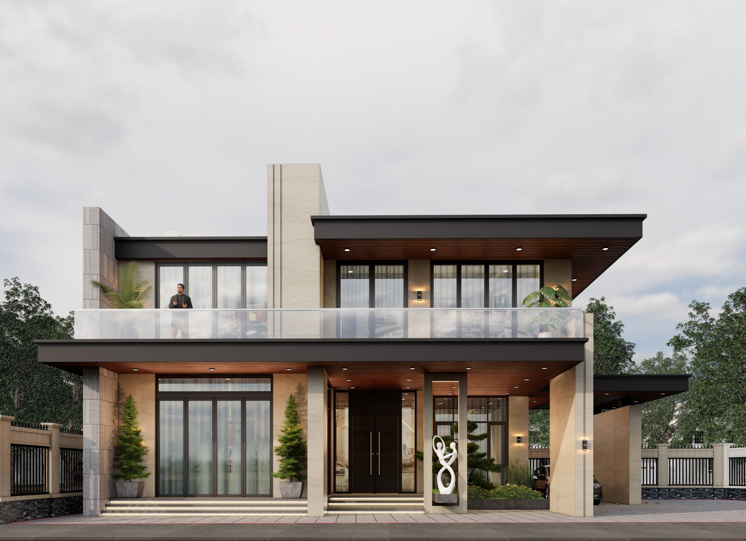 Nhà 2 tầng mái bằng hiện đại – Anh Quân, Quảng Ninh – NAVI-BT49 gallery