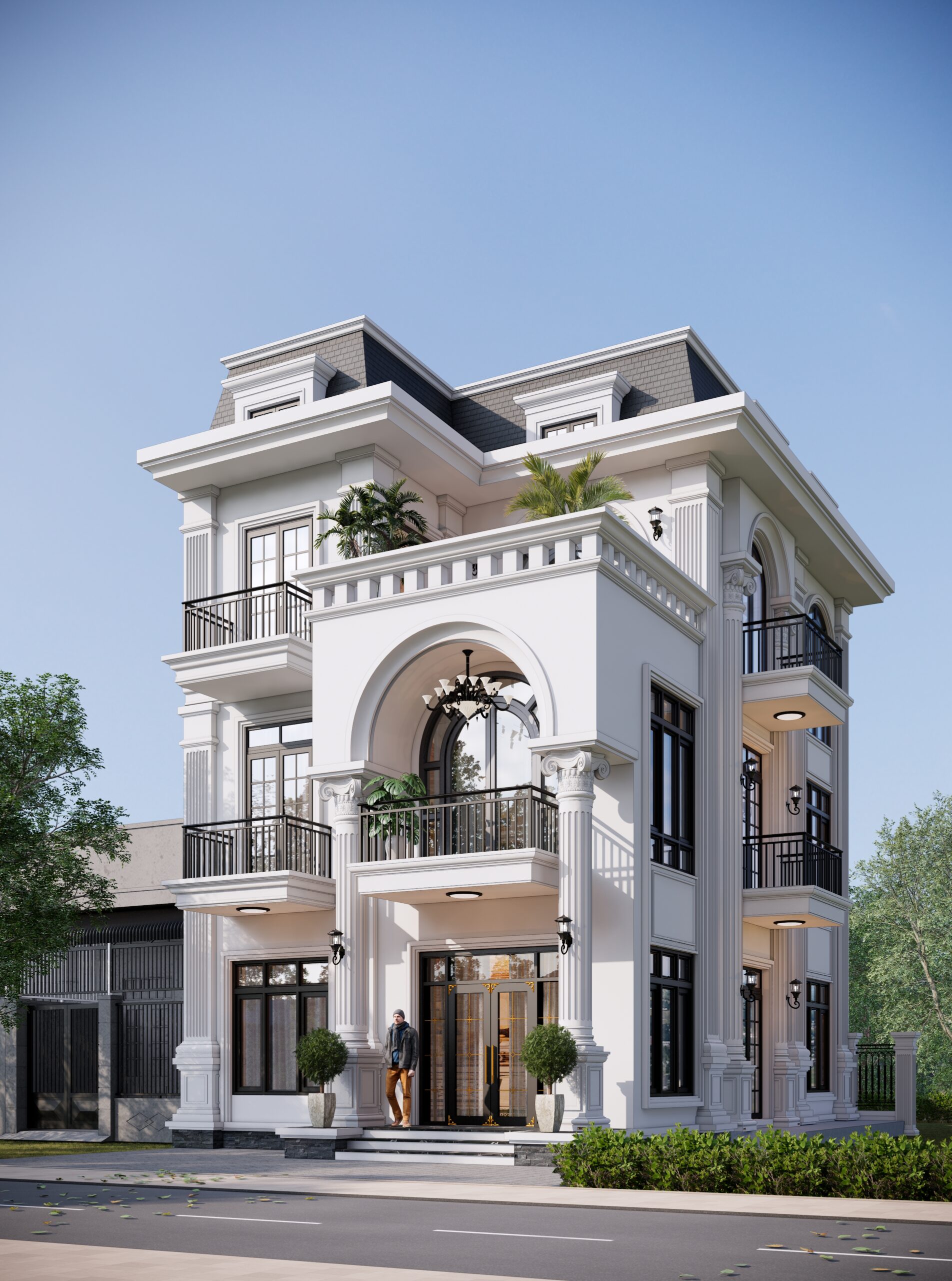 Biệt thự 3 tầng tân cổ điển kiểu Pháp, mái Mansard gallery
