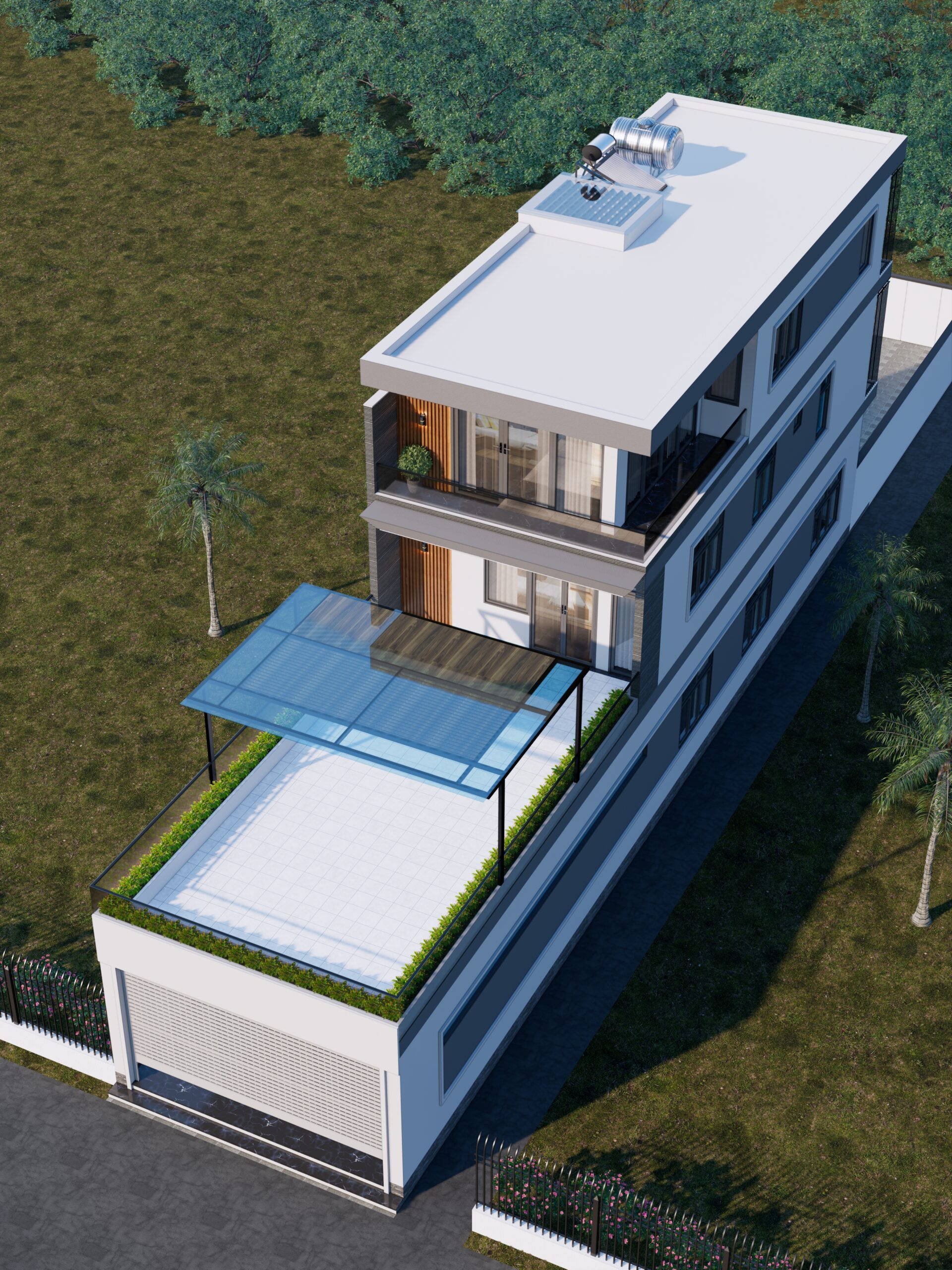Nhà phố 3 tầng mái bằng hiện đại kết hợp kinh doanh – Anh Bình, Bắc Ninh gallery