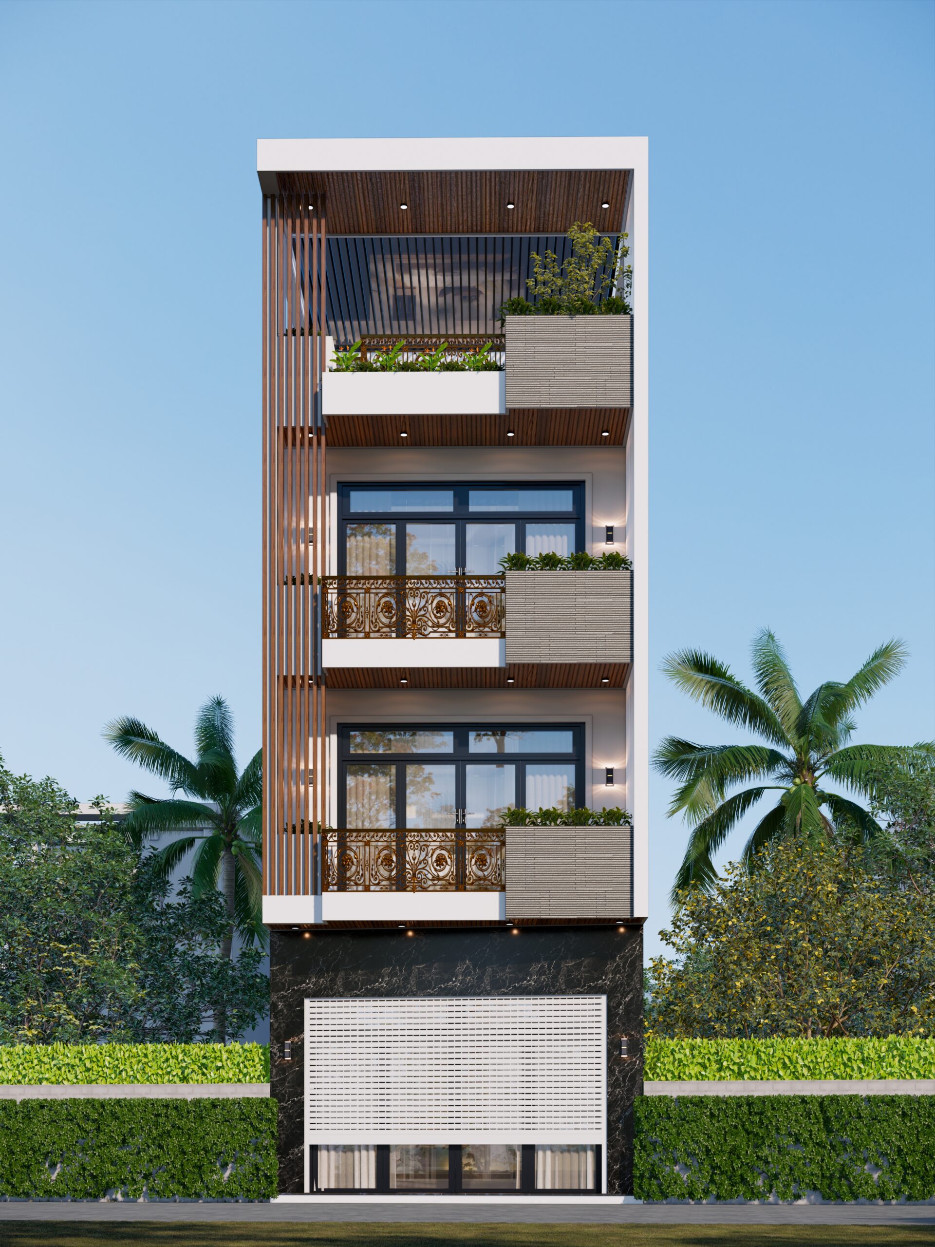 Nhà phố 3 tầng 1 tum mái bằng hiện đại – Anh Tuấn, Hải Dương – NAVI-NP06 gallery