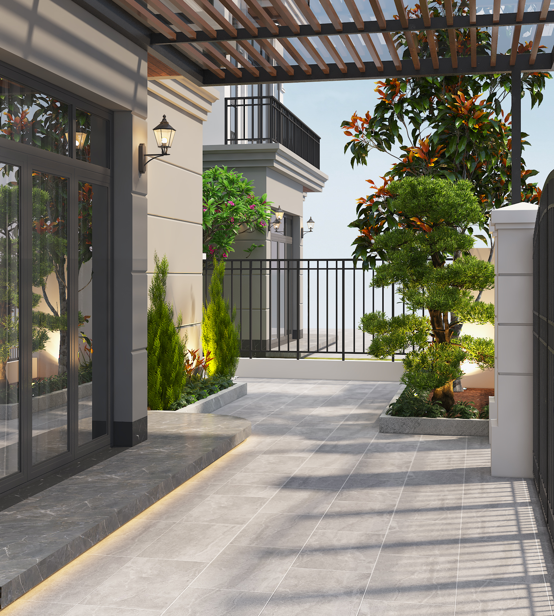 Biệt thự 3 tầng mái Nhật ngói xám tân cổ điển – Anh Long, Quảng Ninh – NAVI-BT37 gallery