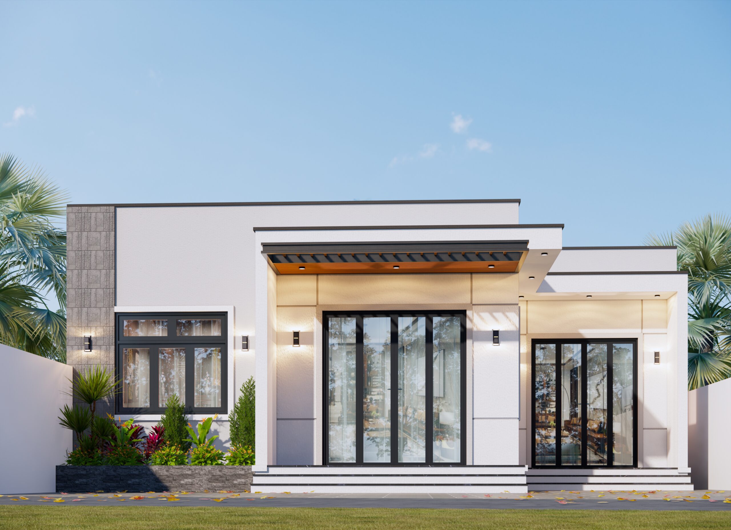 Nhà 1 tầng mái bằng hiện đại – Anh Nam, Thái Bình – NAVI-BT38 gallery