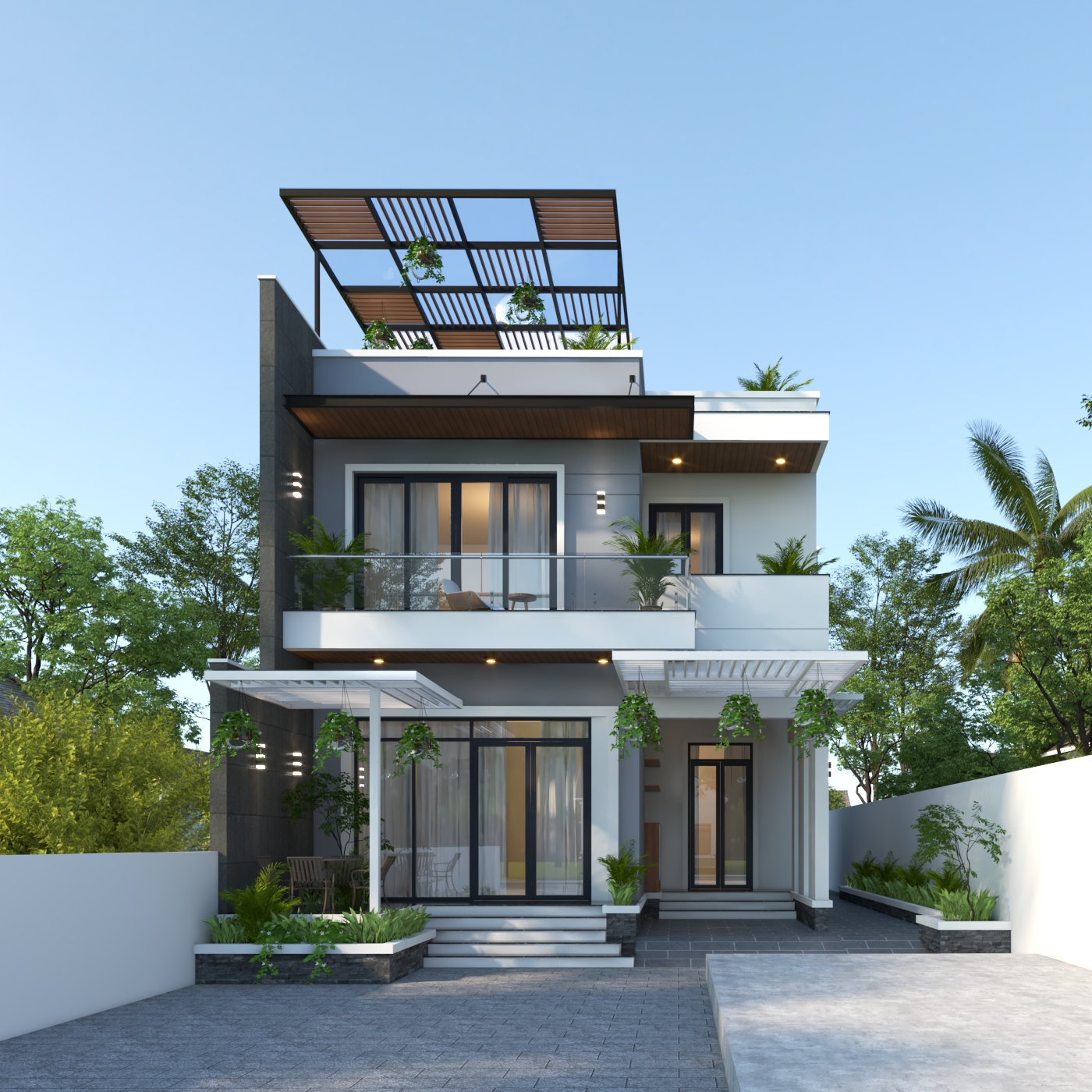 Nhà 2 tầng 1 tum mái bằng hiện đại – Anh Phong, Tuyên Quang – NAVI-BT42 gallery