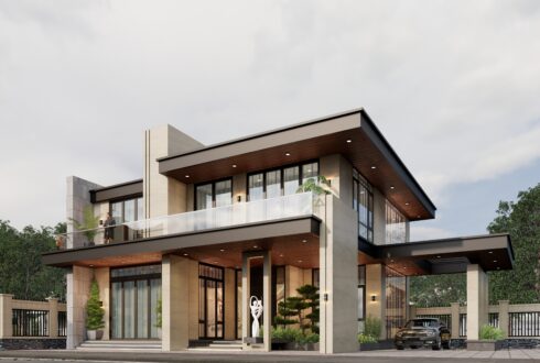 Nhà 2 tầng mái bằng hiện đại – Anh Quân, Quảng Ninh – NAVI-BT49