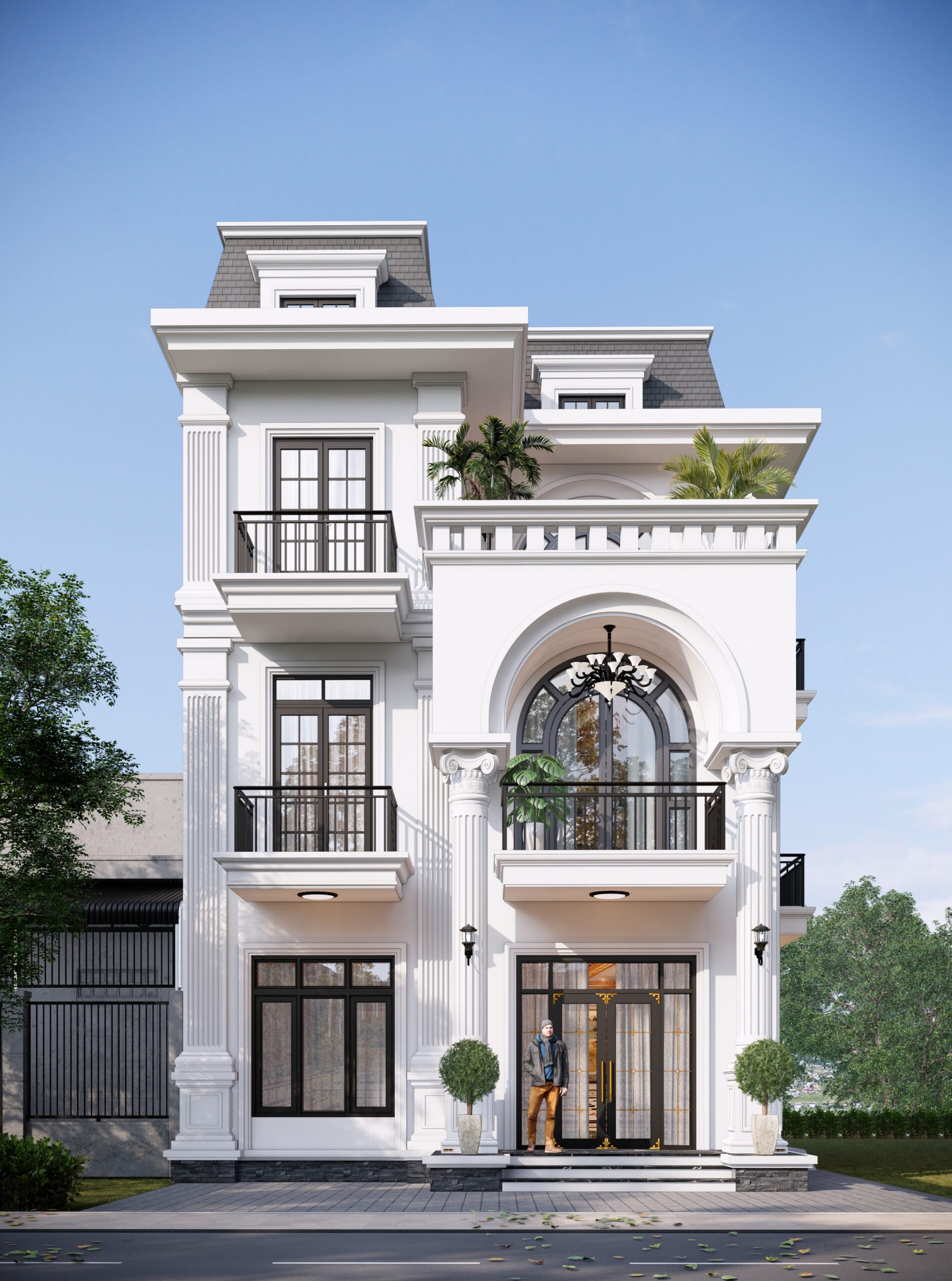 Biệt thự 3 tầng tân cổ điển kiểu Pháp, mái Mansard gallery