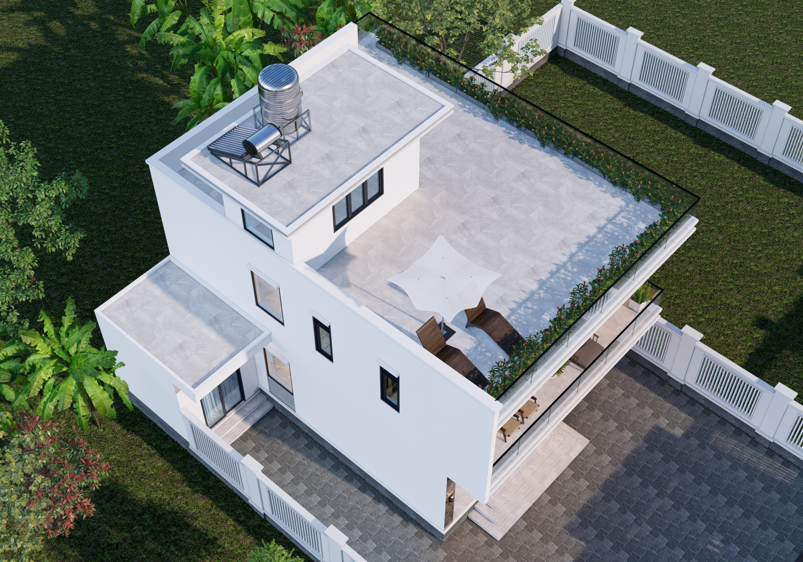 Nhà vườn 2 tầng hiện đại có sân thượng – Anh Tuấn, Hà Nam – NAVI-BT19 gallery