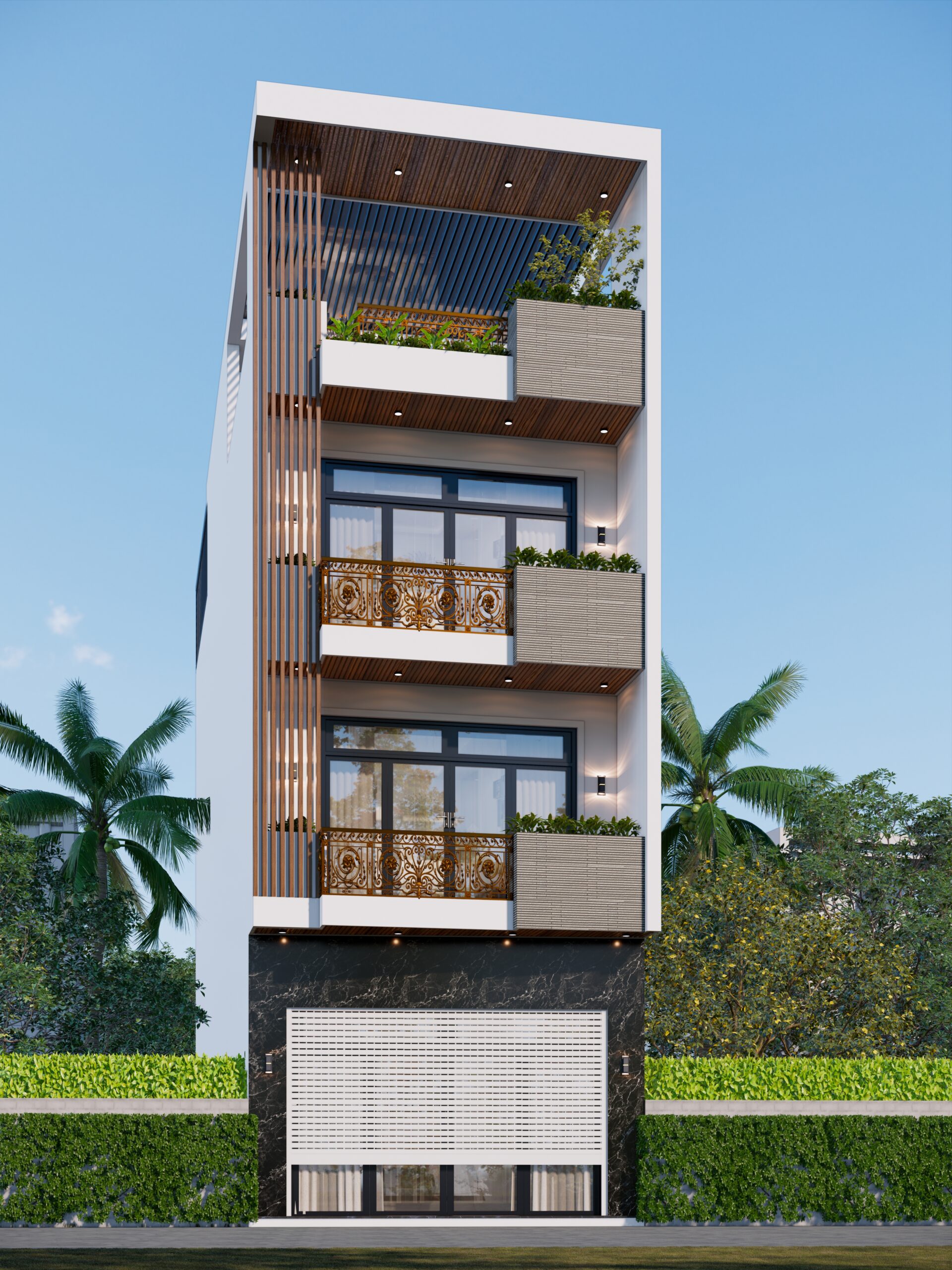 Nhà phố 3 tầng 1 tum mái bằng hiện đại – Anh Tuấn, Hải Dương – NAVI-NP06 gallery