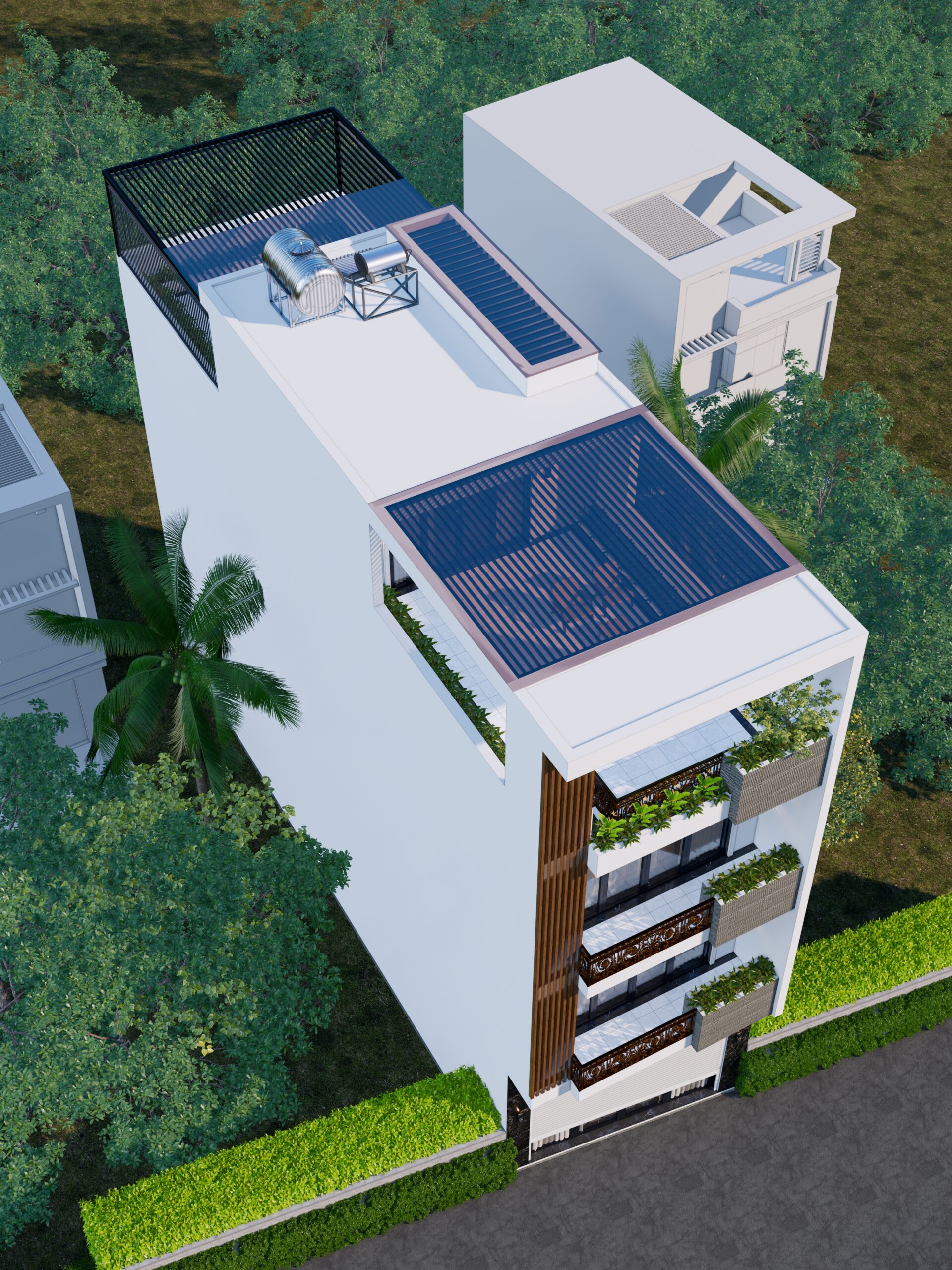 Nhà phố 3 tầng 1 tum mái bằng hiện đại – Anh Tuấn, Hải Dương – NAVI-NP06 gallery