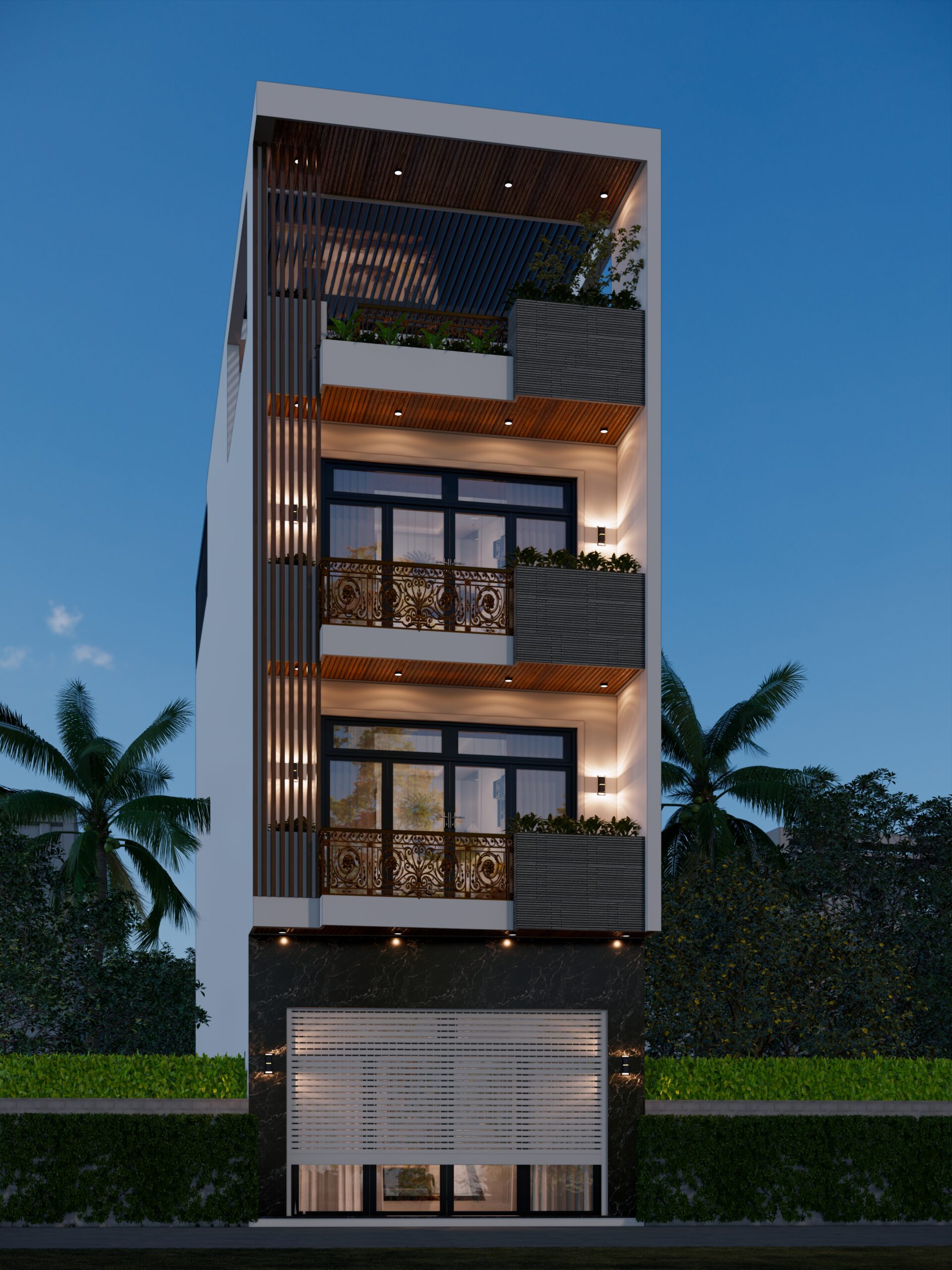 Nhà phố 3 tầng 1 tum mái bằng hiện đại – Anh Tuấn, Hải Dương – NAVI-NP06 gallery
