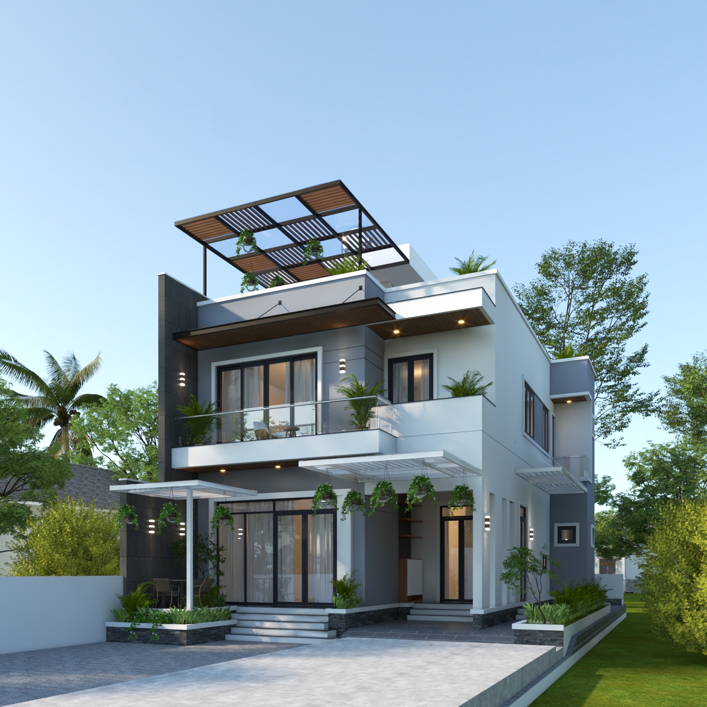 Nhà 2 tầng 1 tum mái bằng hiện đại – Anh Phong, Tuyên Quang – NAVI-BT42 gallery
