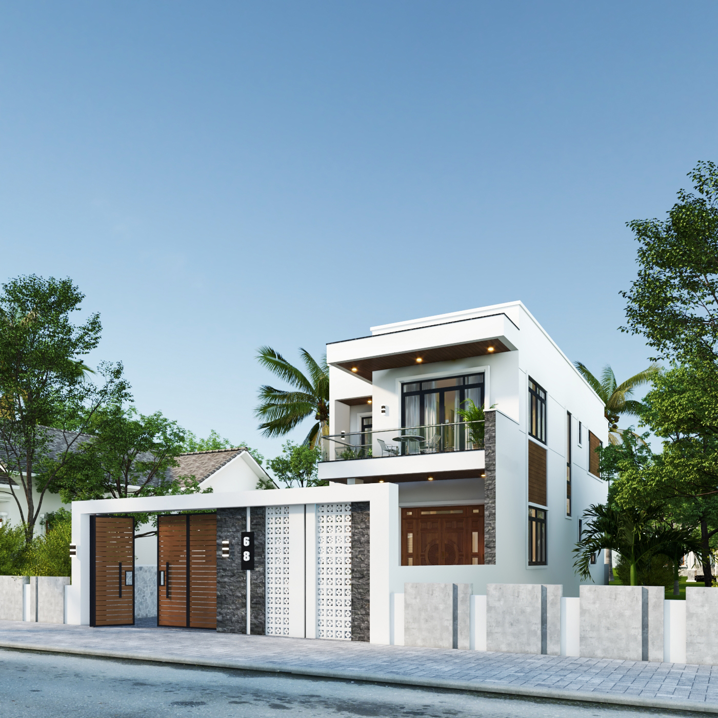 Nhà 2 tầng mái bằng hiện đại – Anh Minh, Thái Bình – NAVI-BT44 gallery