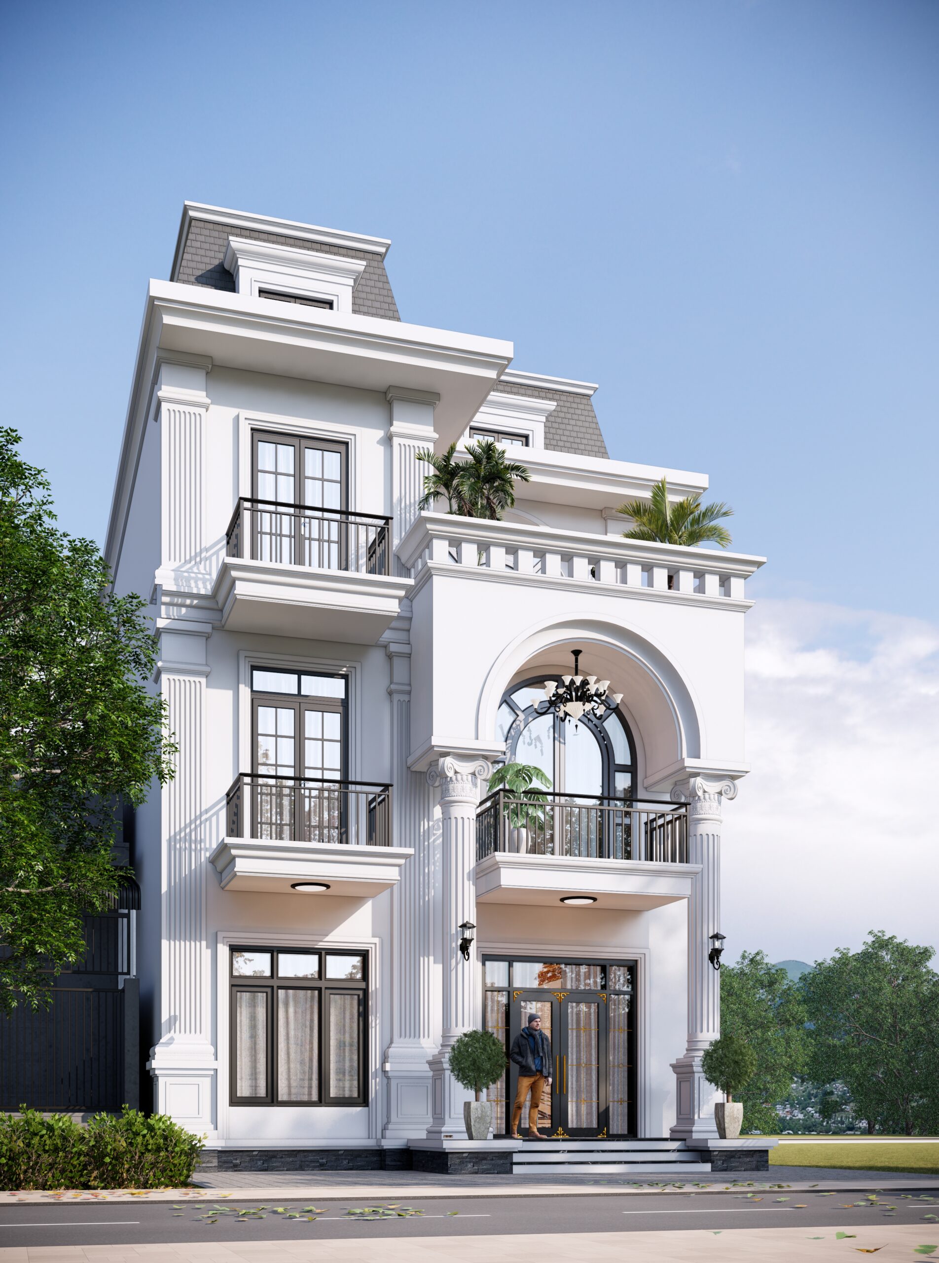 Biệt thự 3 tầng tân cổ điển kiểu Pháp, mái Mansard gallery