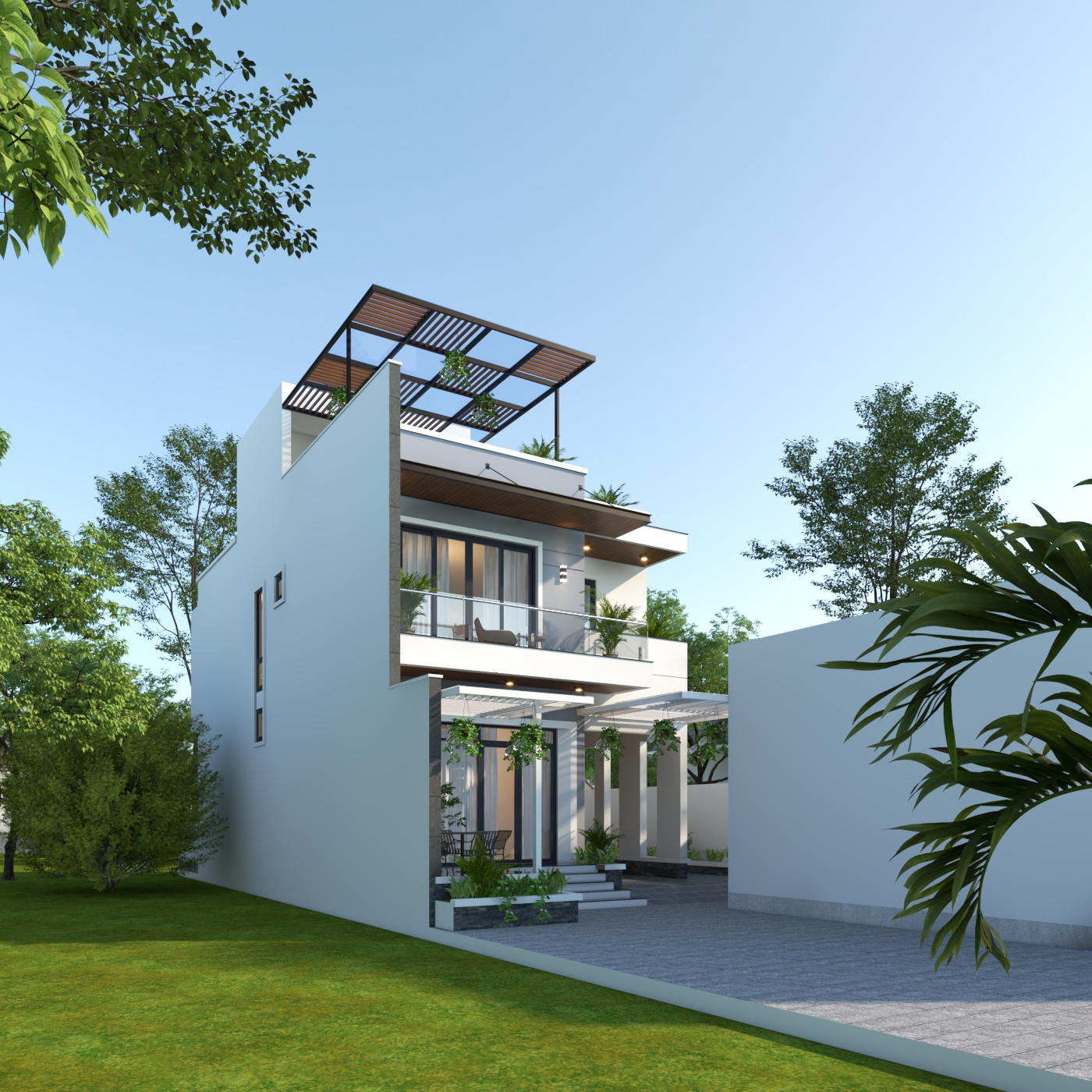 Nhà 2 tầng 1 tum mái bằng hiện đại – Anh Phong, Tuyên Quang – NAVI-BT42 gallery
