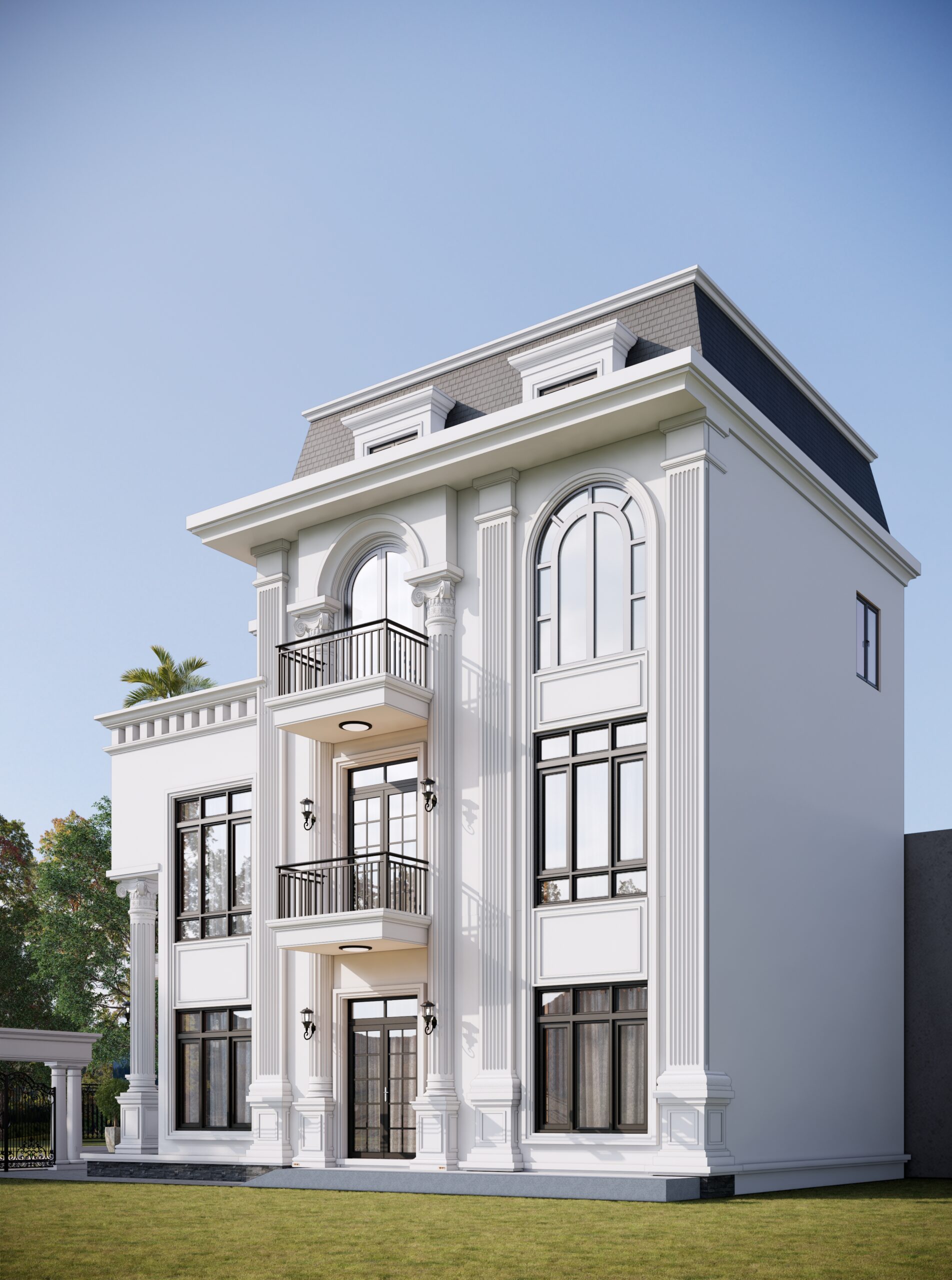 Biệt thự 3 tầng tân cổ điển kiểu Pháp, mái Mansard gallery
