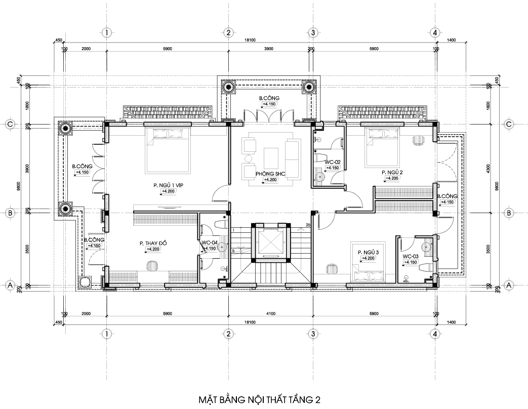 Biệt thự 3 tầng mái Nhật tân cổ điển có bể bơi trên sân thượng gallery