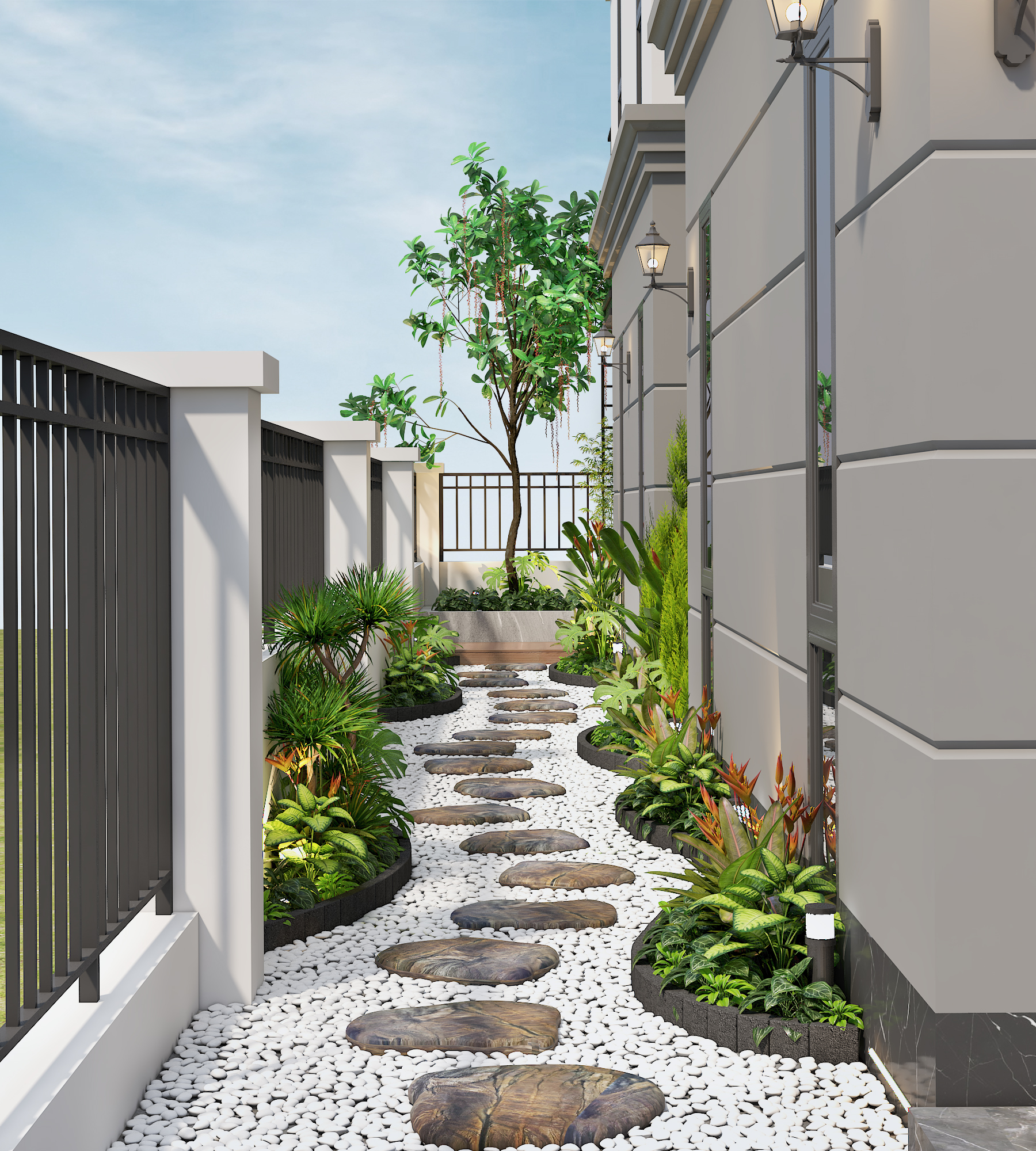Biệt thự 3 tầng mái Nhật ngói xám tân cổ điển – Anh Long, Quảng Ninh – NAVI-BT37 gallery