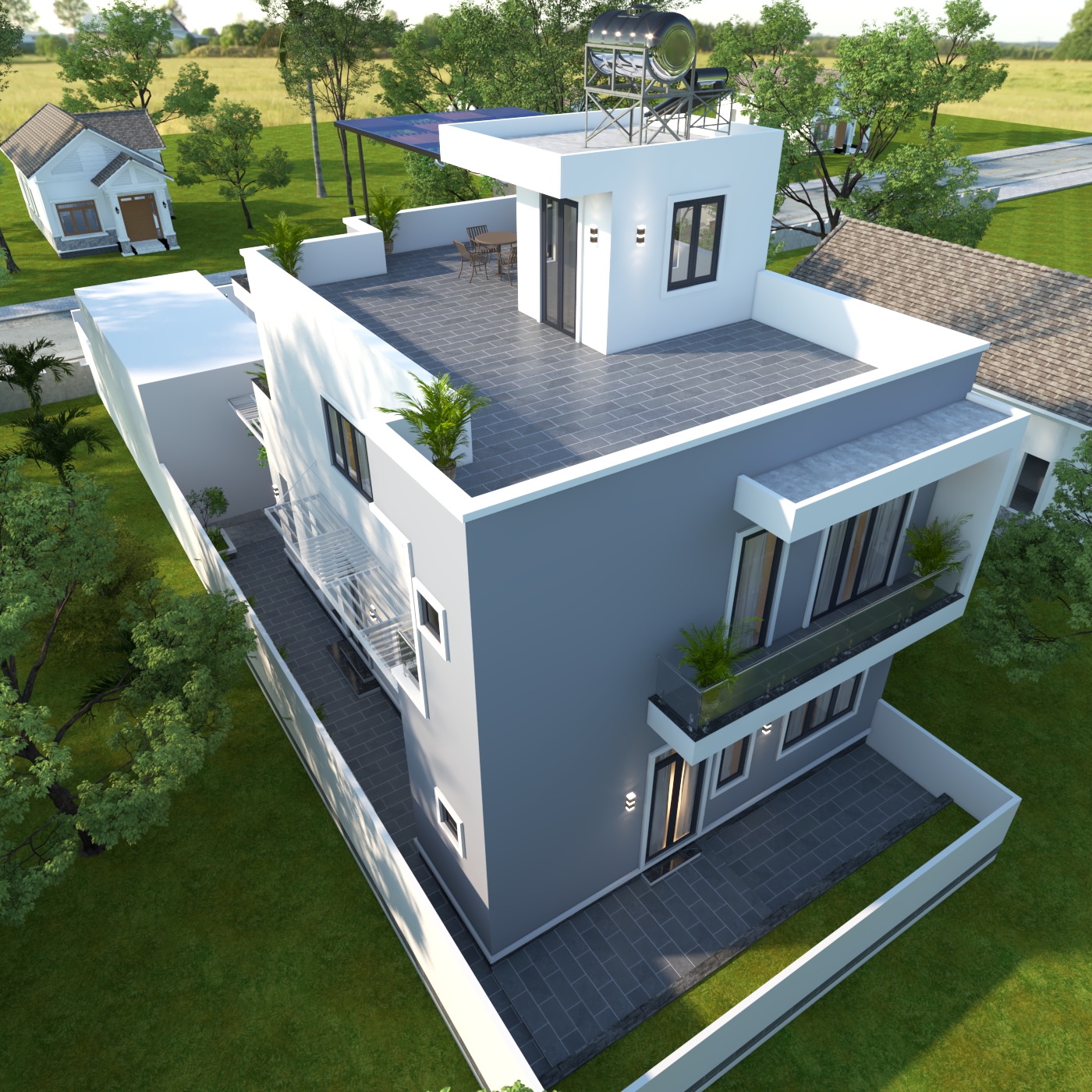 Nhà 2 tầng 1 tum mái bằng hiện đại – Anh Phong, Tuyên Quang – NAVI-BT42 gallery