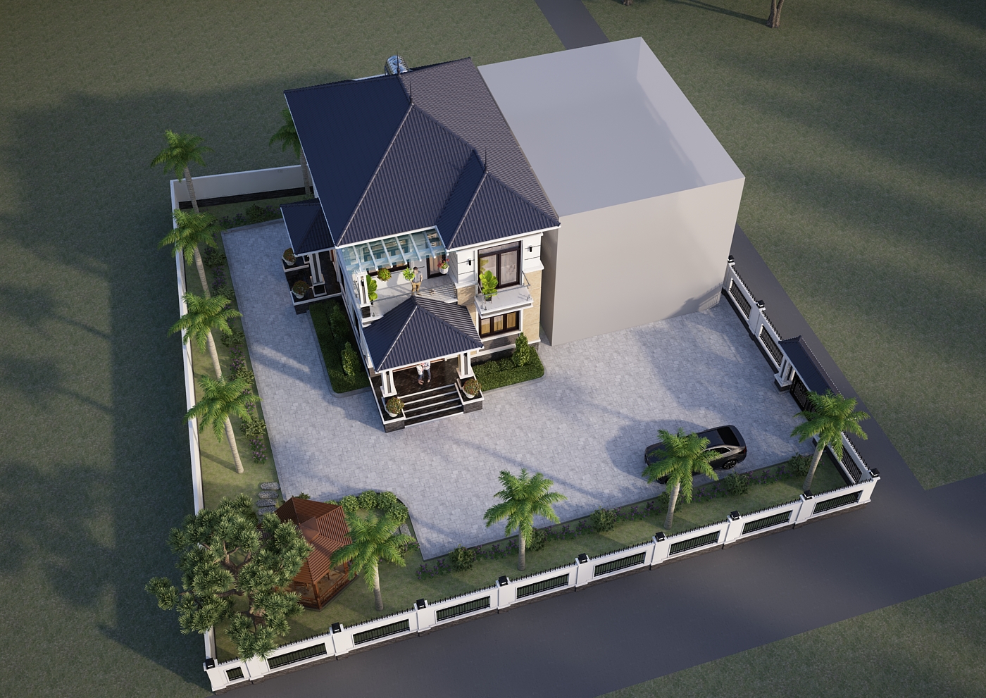 Nhà 2 tầng mái Nhật ngói xanh đen hiện đại – Anh Cường, Lạng Sơn – NAVI-BT43 gallery