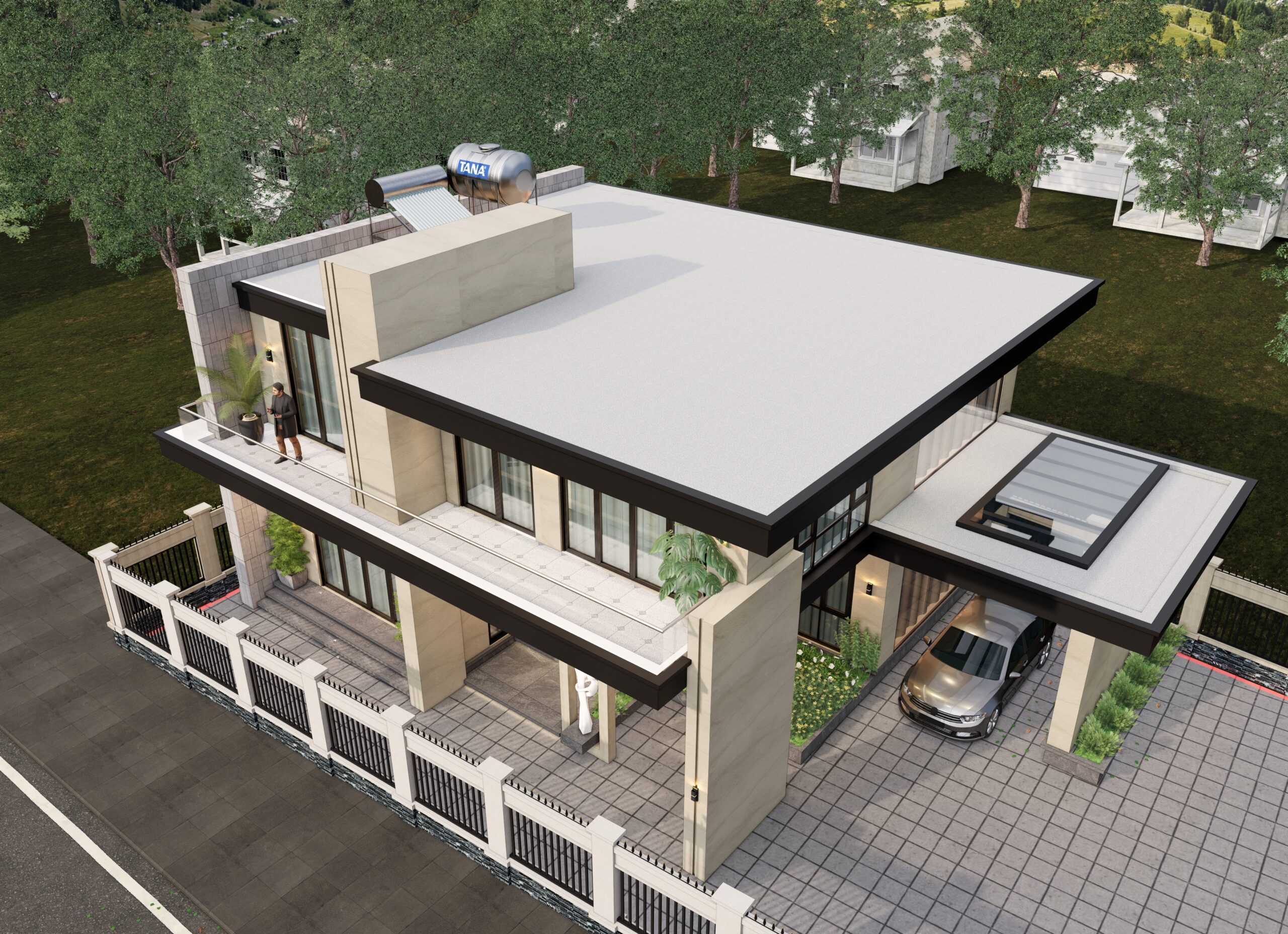Nhà 2 tầng mái bằng hiện đại – Anh Quân, Quảng Ninh – NAVI-BT49 gallery