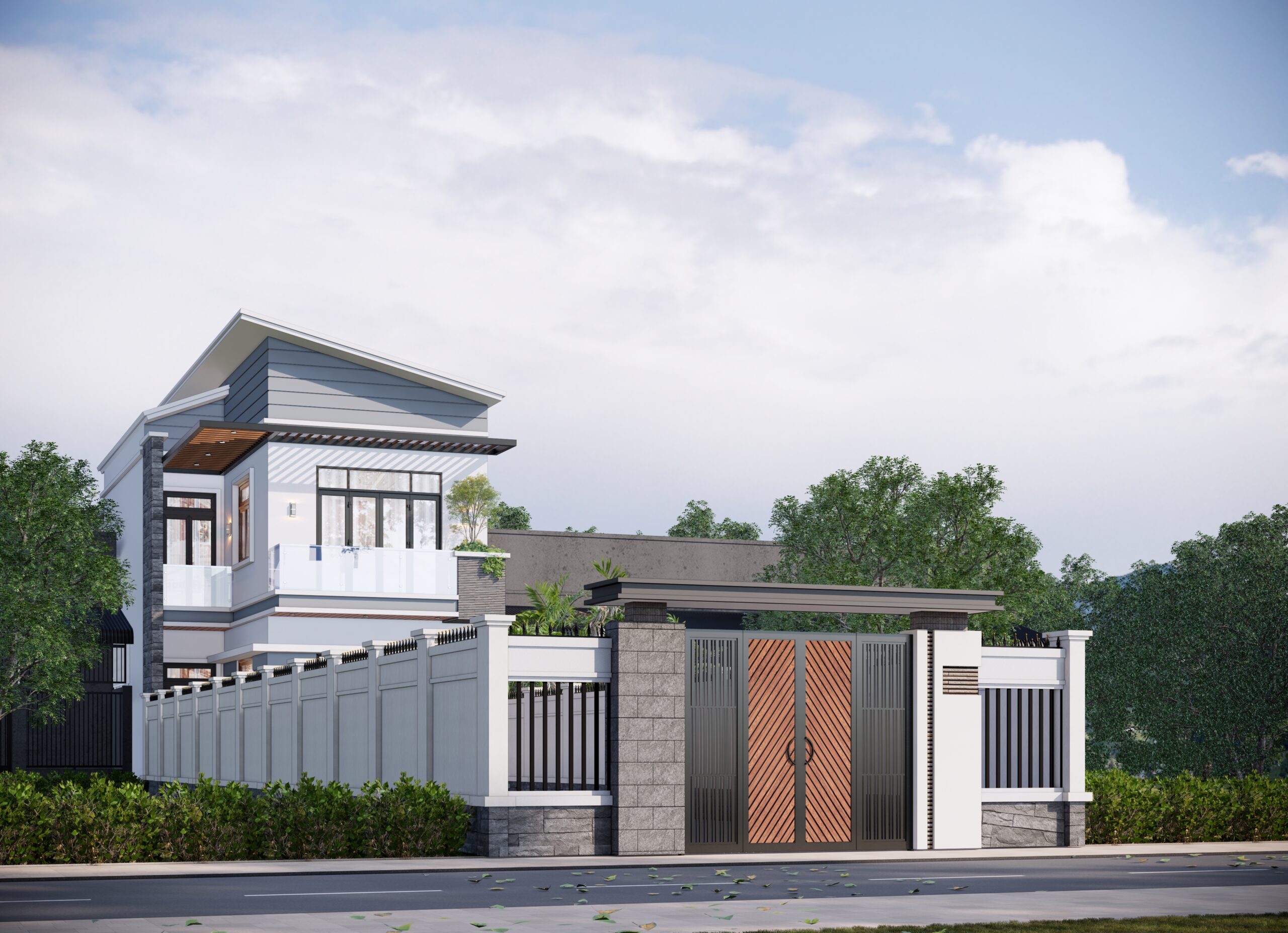 Nhà phố 2 tầng mái lệch hiện đại – Anh Long, Nam Định – NAVI-NP06 gallery