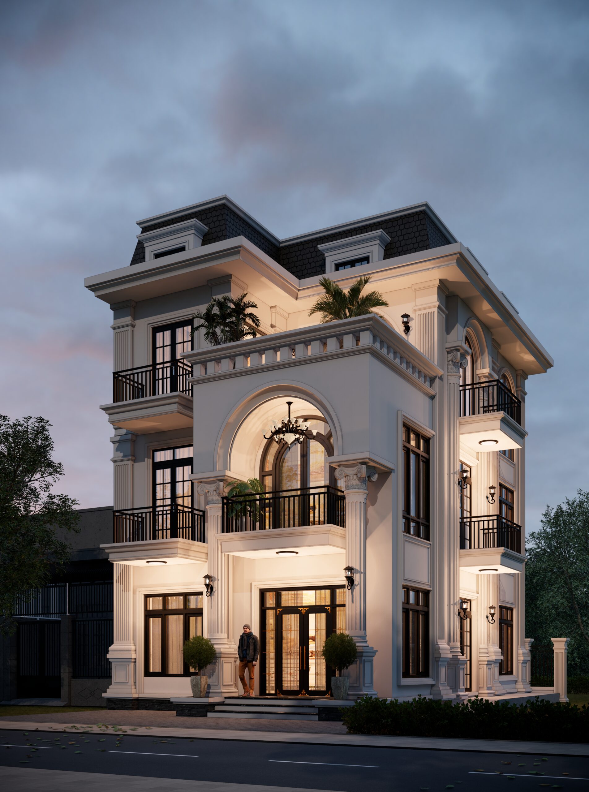 Biệt thự 3 tầng tân cổ điển kiểu Pháp, mái Mansard gallery