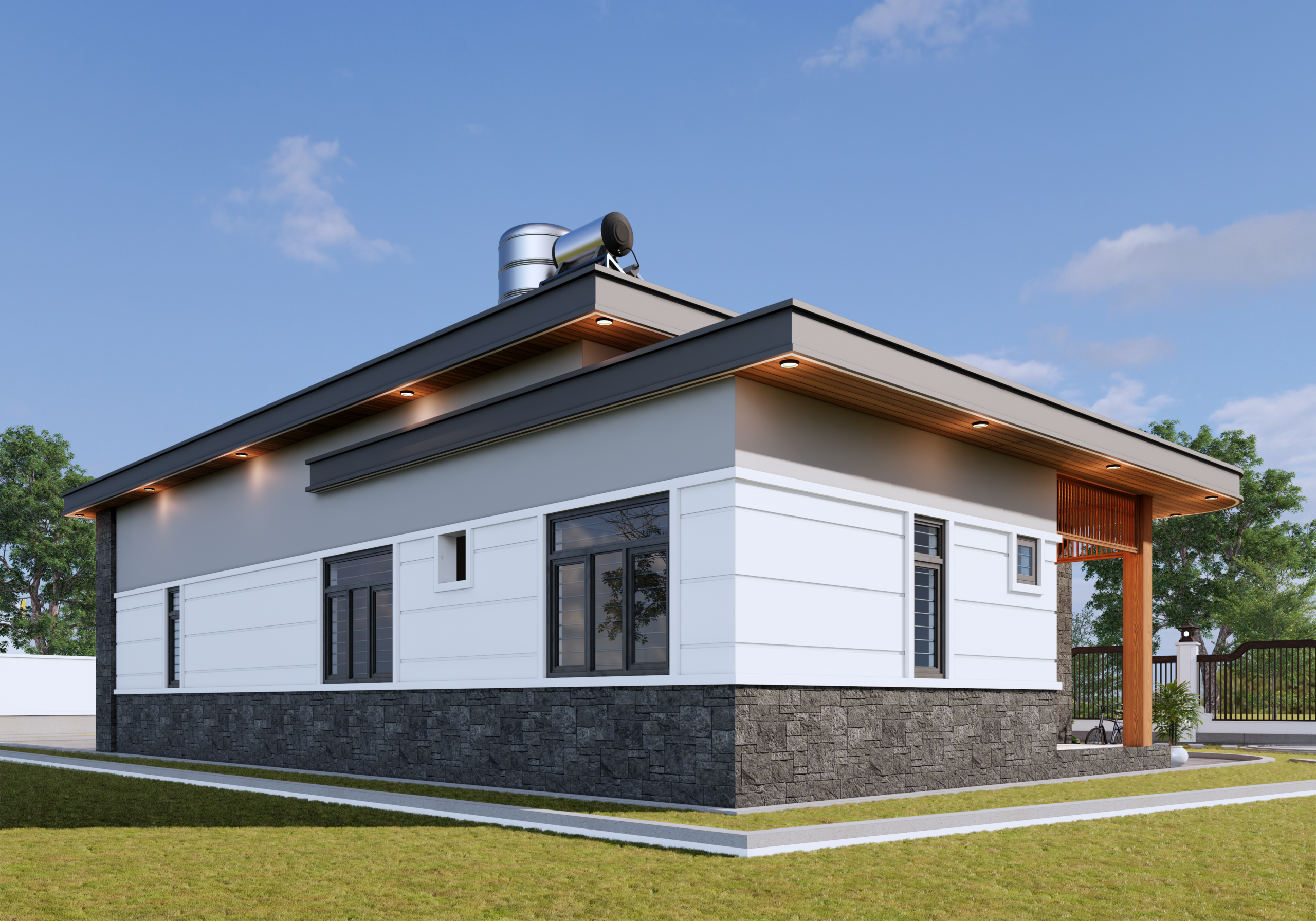 Nhà 1 tầng mái bằng hiện đại – Anh Hoàng, Vĩnh Phúc – NAVI-BT29 gallery