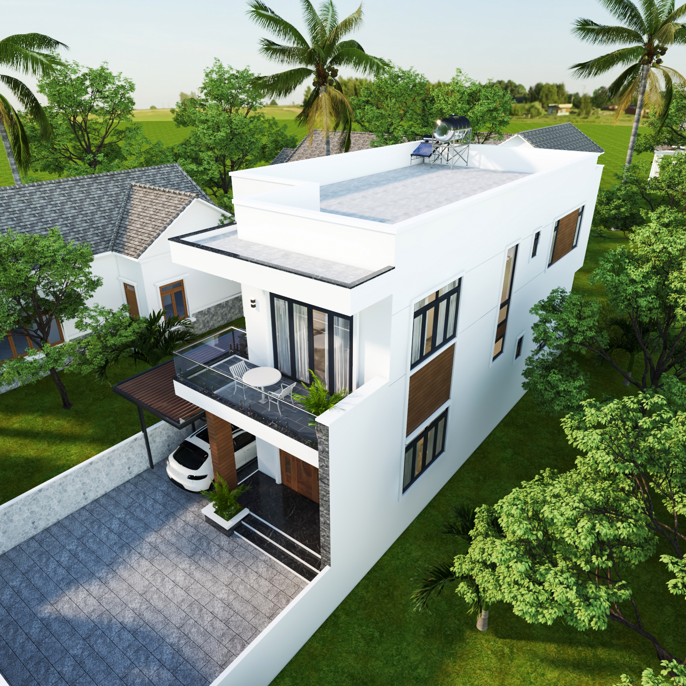 Nhà 2 tầng mái bằng hiện đại – Anh Minh, Thái Bình – NAVI-BT44 gallery