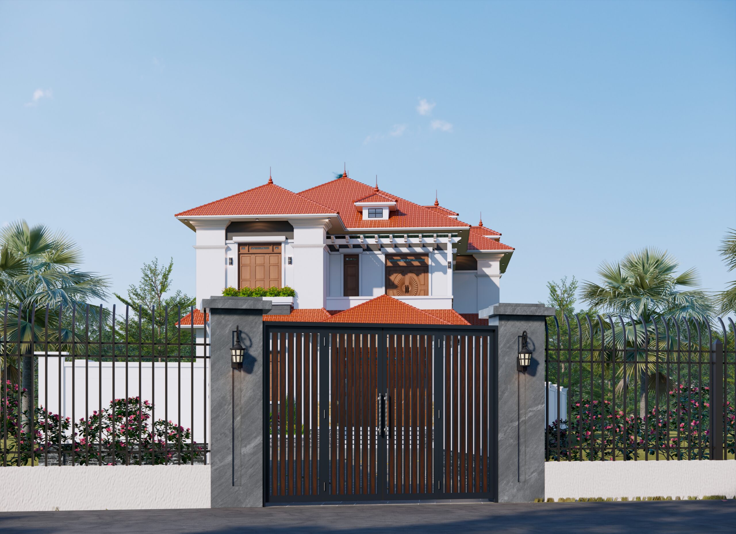 Nhà 2 tầng mái Thái ngói đỏ tân cổ điển – Anh Tuấn, Bắc Giang – NAVI-BT45 gallery