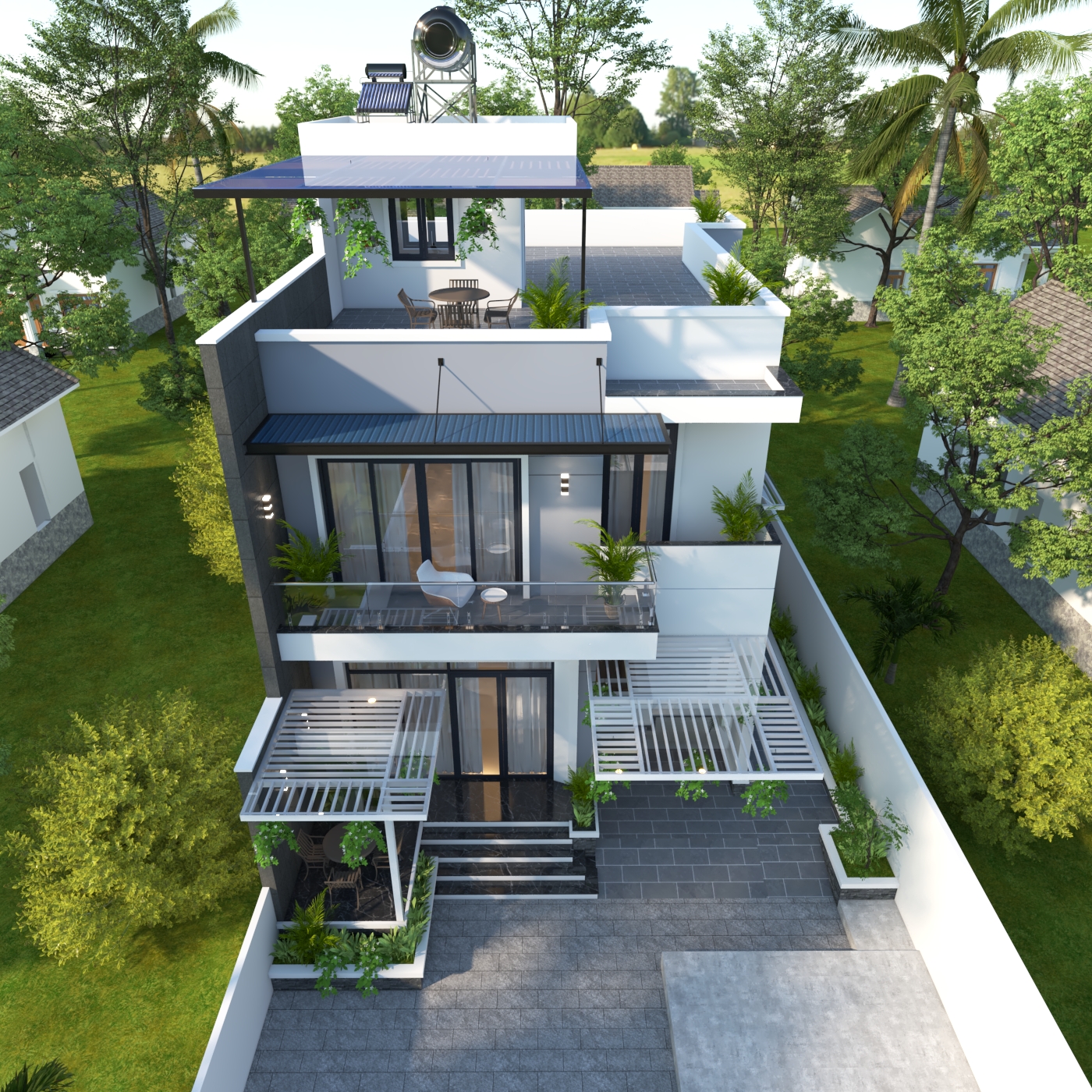 Nhà 2 tầng 1 tum mái bằng hiện đại – Anh Phong, Tuyên Quang – NAVI-BT42 gallery