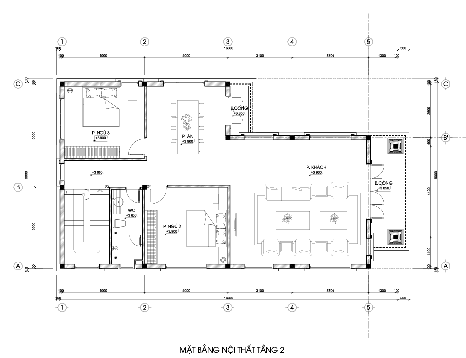Biệt thự 2 tầng mái Thái tân cổ điển – Anh Cường, Hải Dương gallery
