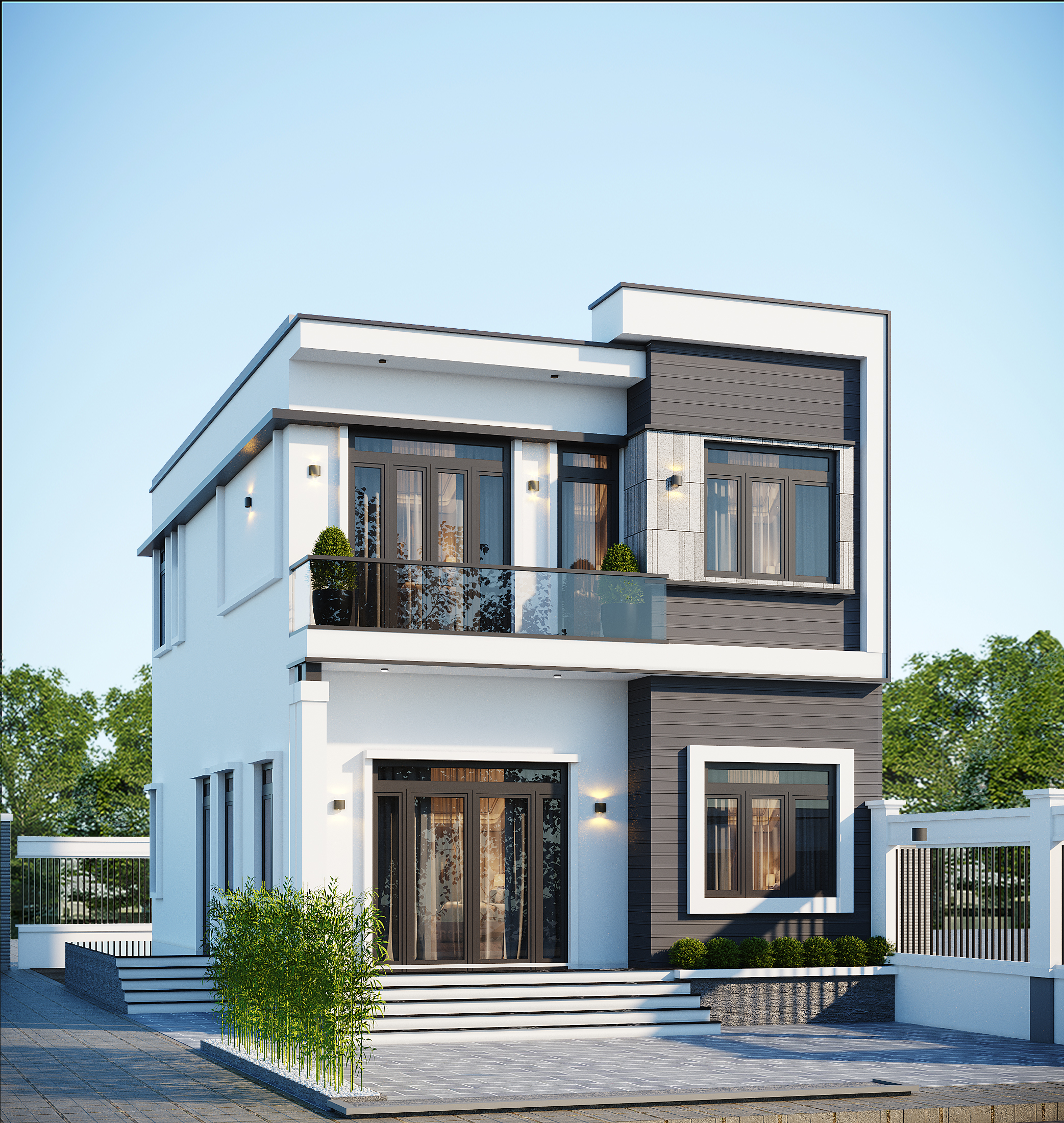 Nhà 2 tầng mái bằng hiện đại – Anh Đức, Hải Dương – NAVI-BT46 gallery