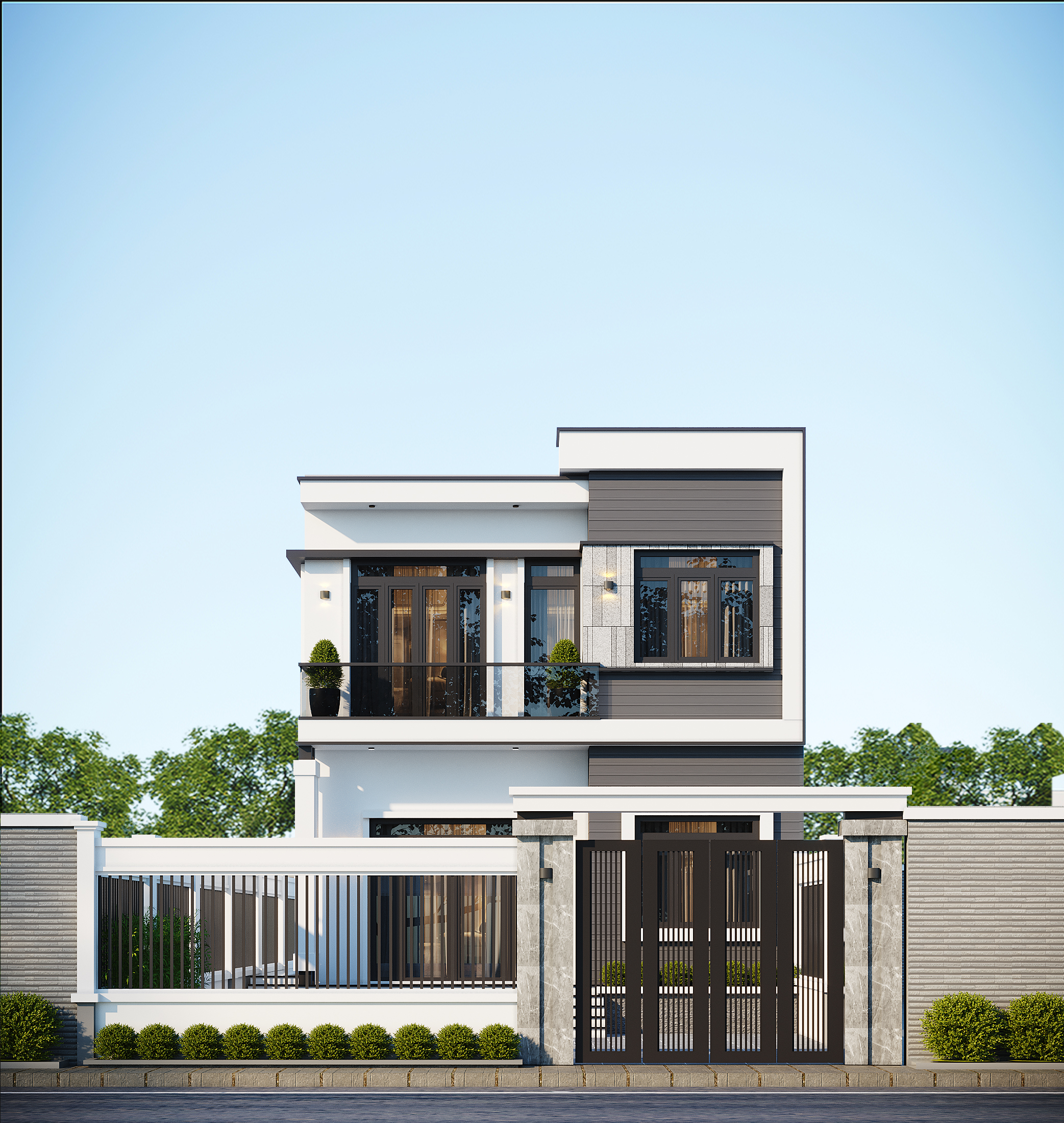 Nhà 2 tầng mái bằng hiện đại – Anh Đức, Hải Dương – NAVI-BT46 gallery