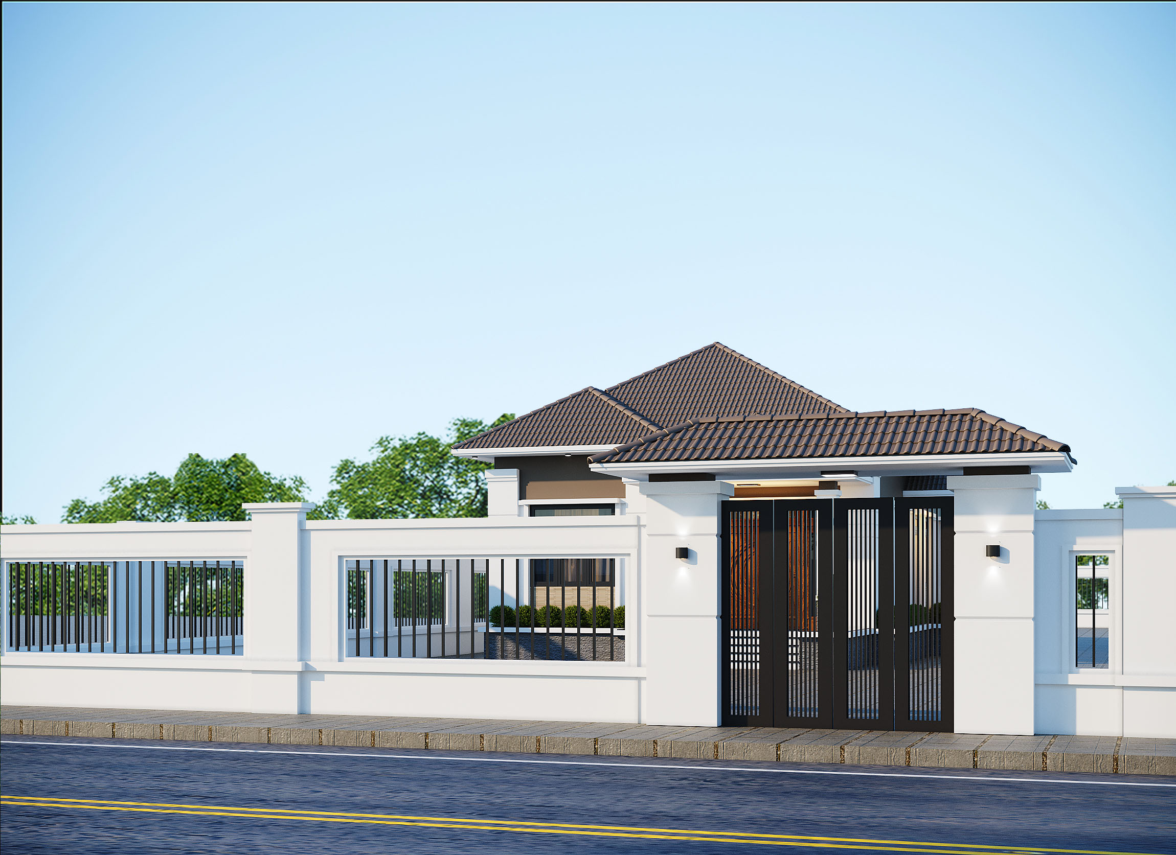 Nhà 1 tầng mái Nhật ngói nâu tân cổ điển – Anh Sơn, Thanh Hóa – NAVI-BT40 gallery