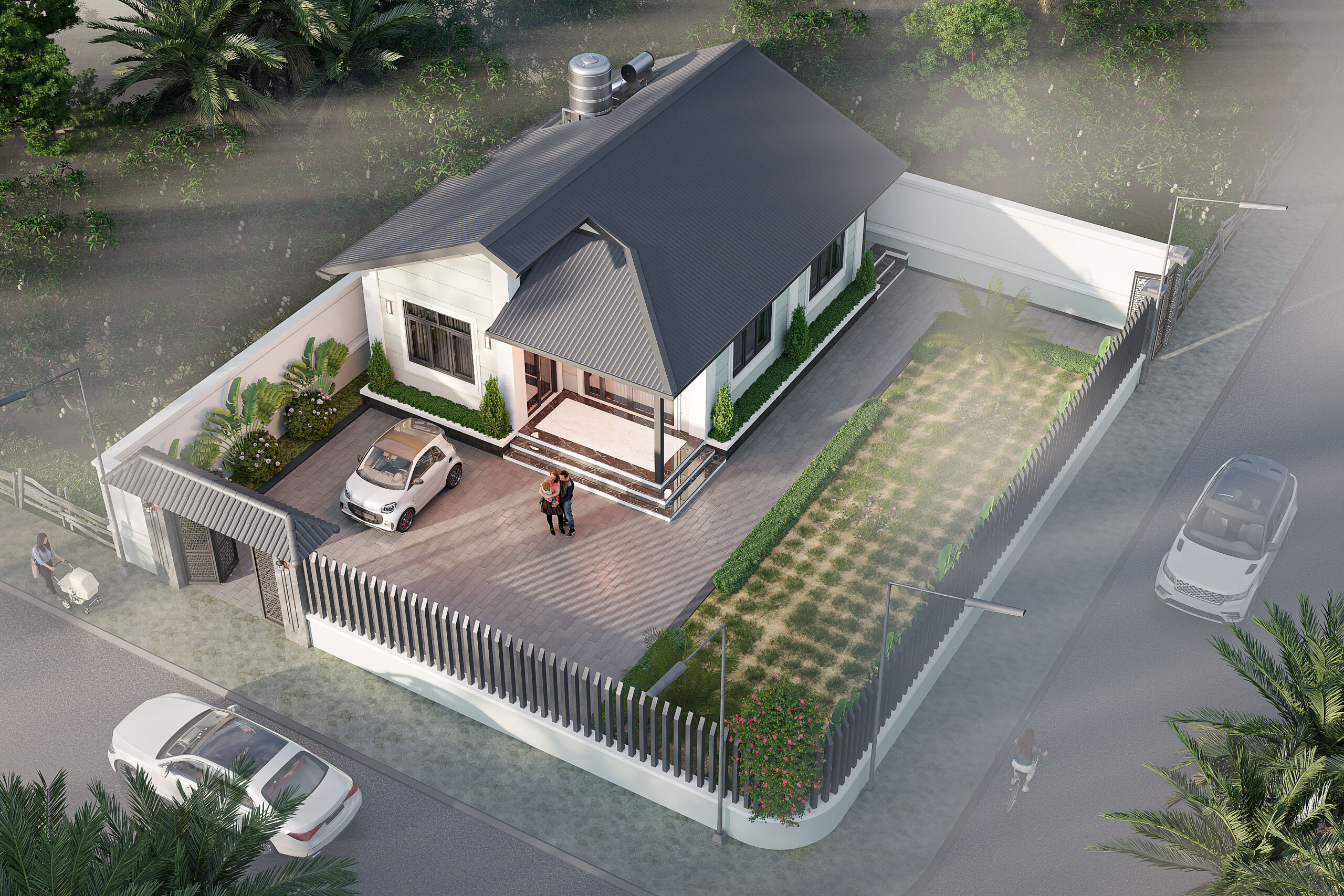 Nhà 1 tầng mái Nhật ngói xanh đen hiện đại – Anh Nam, Ninh Bình – NAVI-BT48 gallery