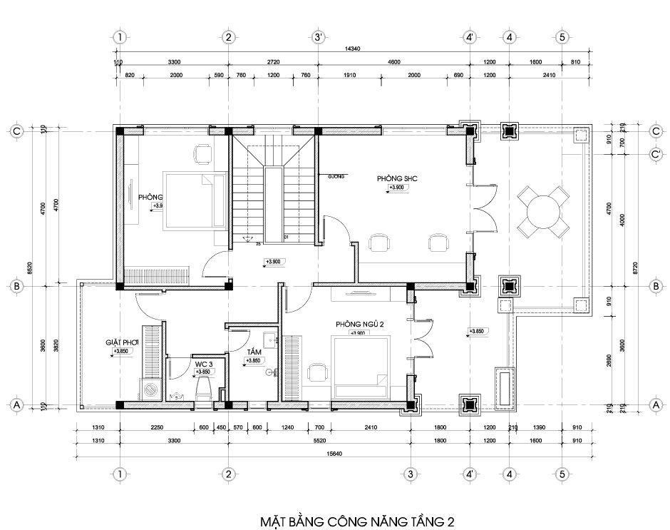 Biệt thự 2 tầng mái Nhật ngói đỏ tân cổ điển – Anh Hải, Phú Thọ gallery