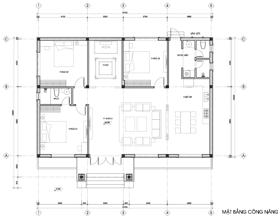 Biệt thự 1 tầng mái Nhật hiện đại – Anh Tùng, Vĩnh Phúc gallery