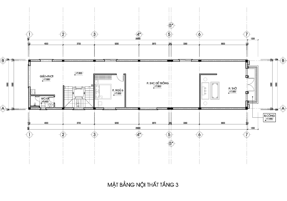 Nhà phố 3 tầng mái bằng tân cổ điển – Anh Hùng, Nam Định gallery