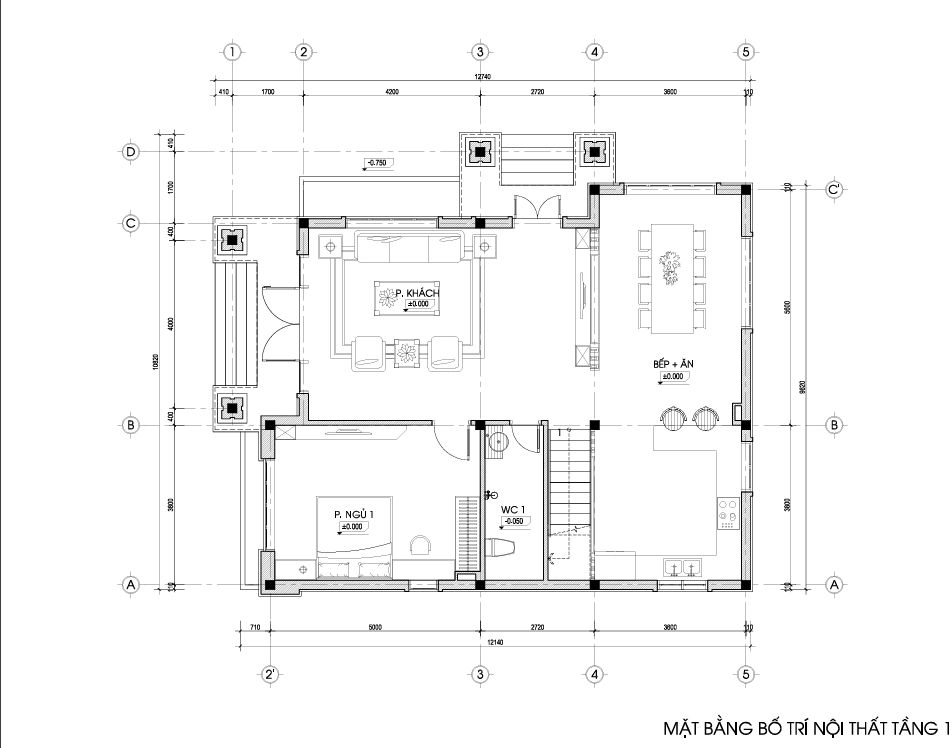 Biệt thự 2 tầng mái Nhật ngói xanh đen hiện đại – Anh Tuấn, Hưng Yên gallery