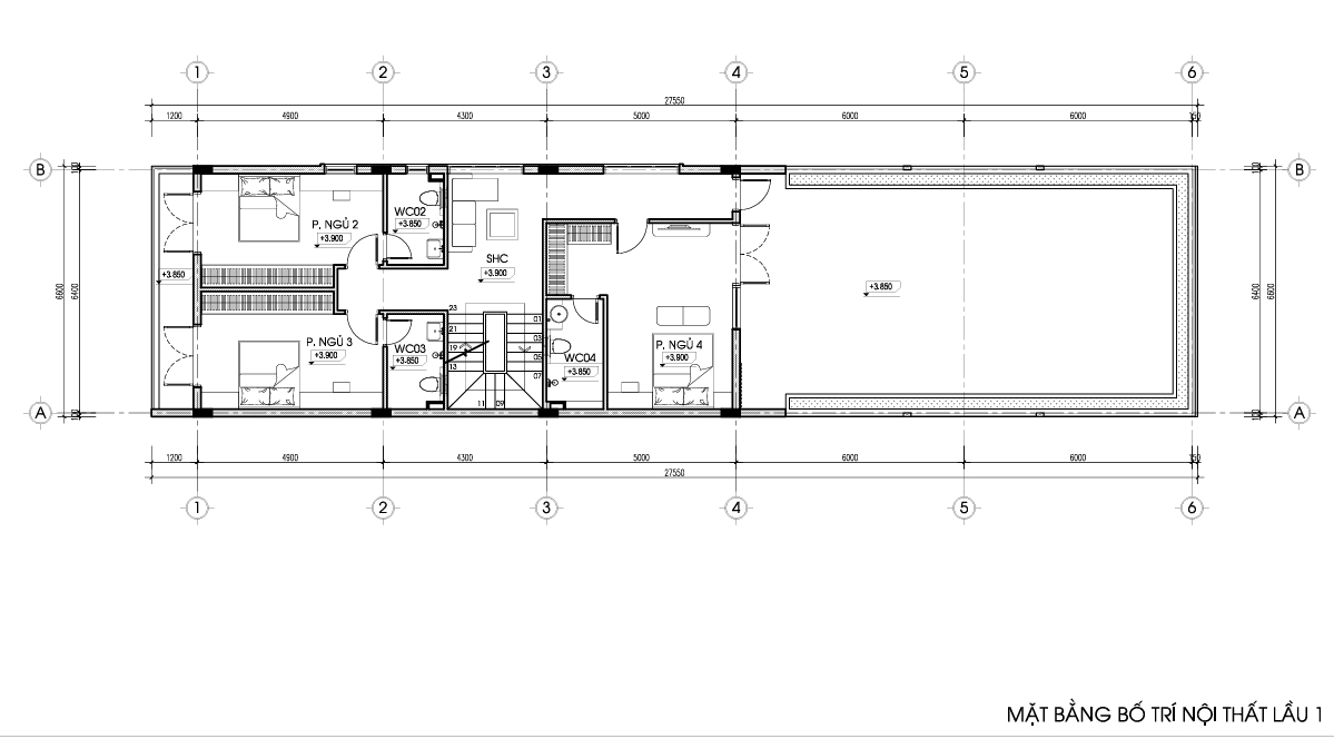 Nhà phố 3 tầng mái bằng hiện đại kết hợp kinh doanh – Anh Bình, Bắc Ninh gallery
