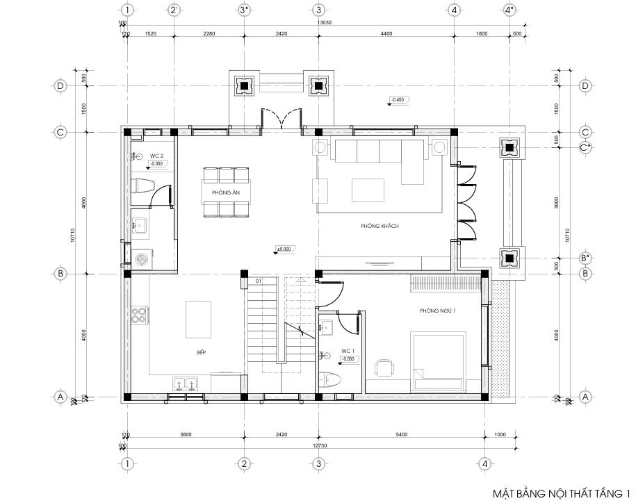 Biệt thự 2 tầng mái Nhật ngói xanh đen hiện đại – Anh Dũng, Bắc Giang gallery