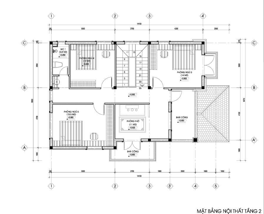 Biệt thự 2 tầng mái Nhật ngói xanh đen hiện đại – Anh Minh, Thái Bình – NAVI-BT16 gallery