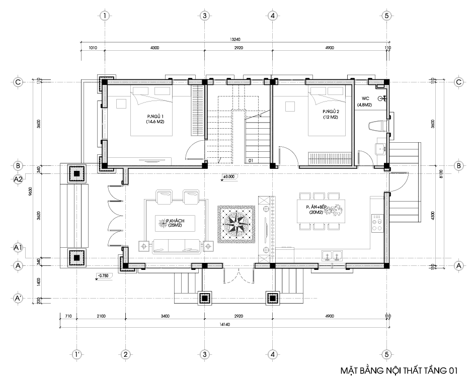 Biệt thự 2 tầng mái Nhật ngói xanh đen tân cổ điển – Anh Dương, Thanh Hóa – NAVI-BT17 gallery