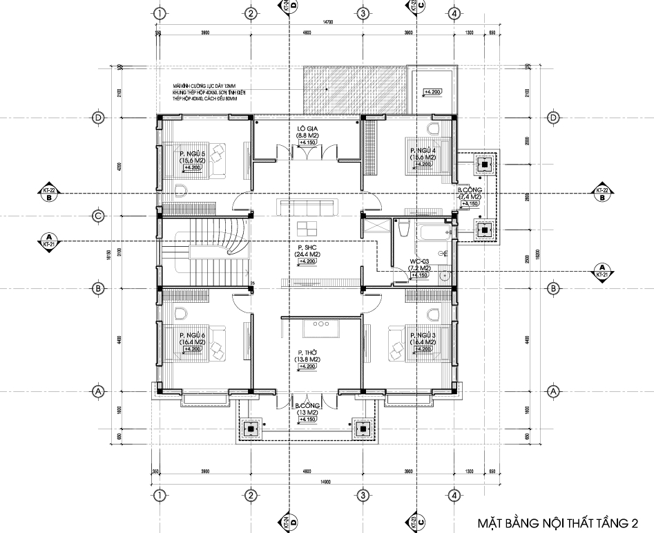 Biệt thự 2 tầng mái Nhật ngói xanh đen hiện đại – Anh Cường, Quảng Ninh – NAVI-BT18 gallery