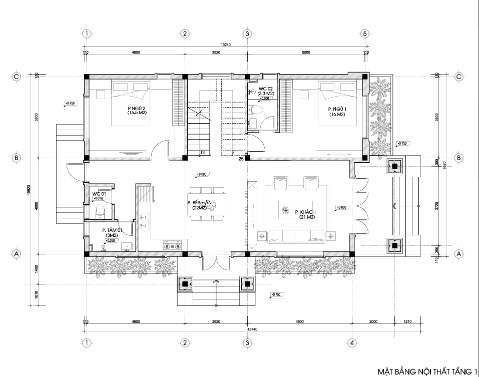 Biệt thự 2 tầng mái Nhật ngói xanh đen hiện đại – Anh Dũng, Hòa Bình – NAVI-BT20 gallery