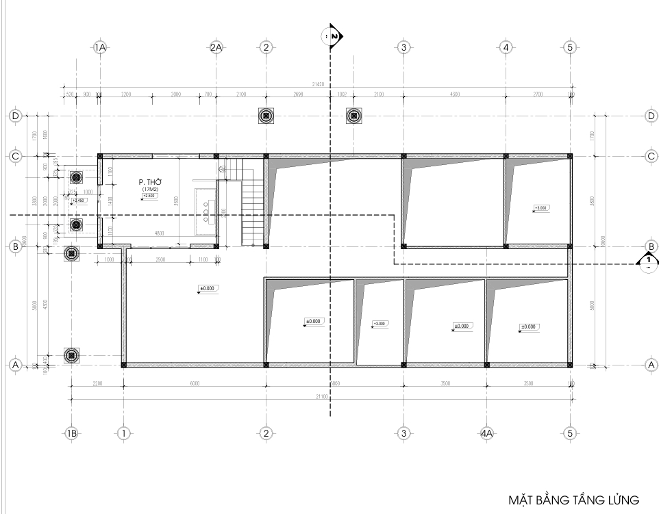 Biệt thự 1 tầng có gác lửng mái Thái ngói xanh đen tân cổ điển – Anh Nam, Tuyên Quang – NAVI-BT21 gallery