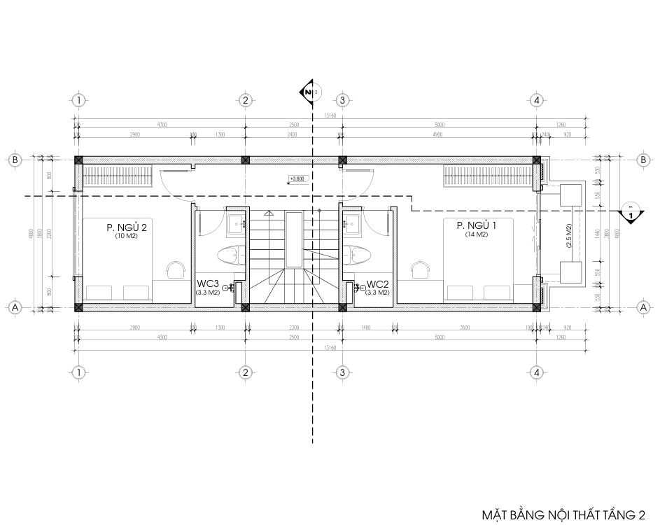 Nhà phố 4 tầng mái bằng tân cổ điển – Anh Cường, Nam Định – NAVI-NP03 gallery