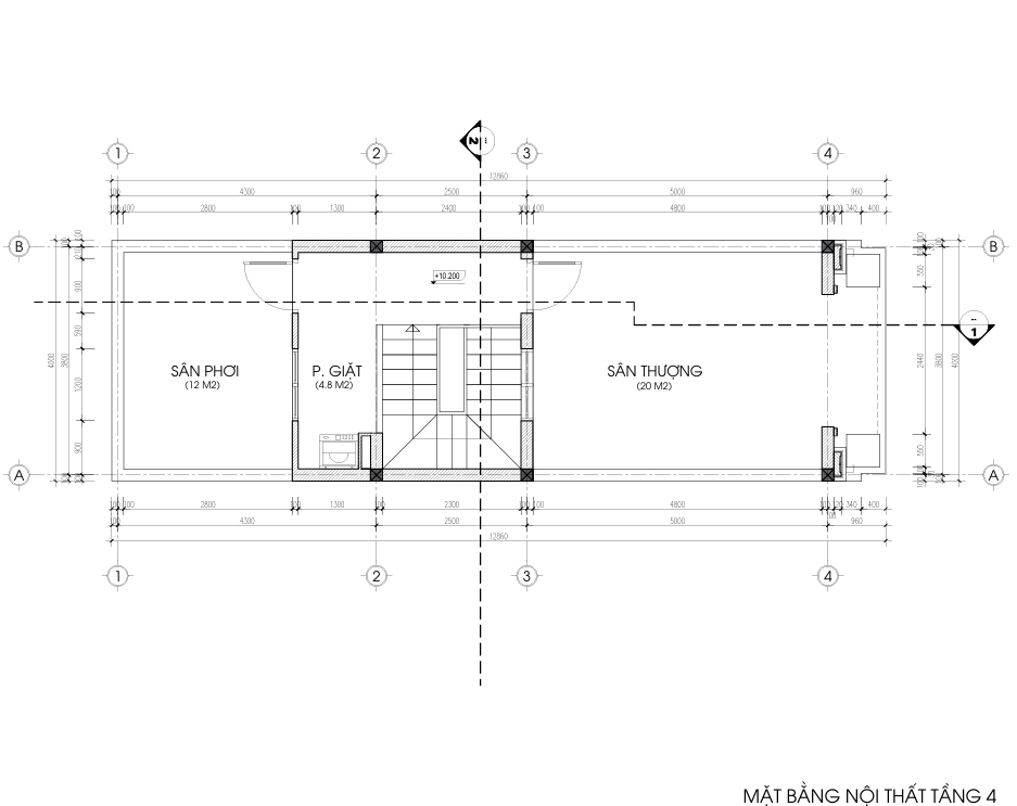 Nhà phố 4 tầng mái bằng tân cổ điển – Anh Cường, Nam Định – NAVI-NP03 gallery