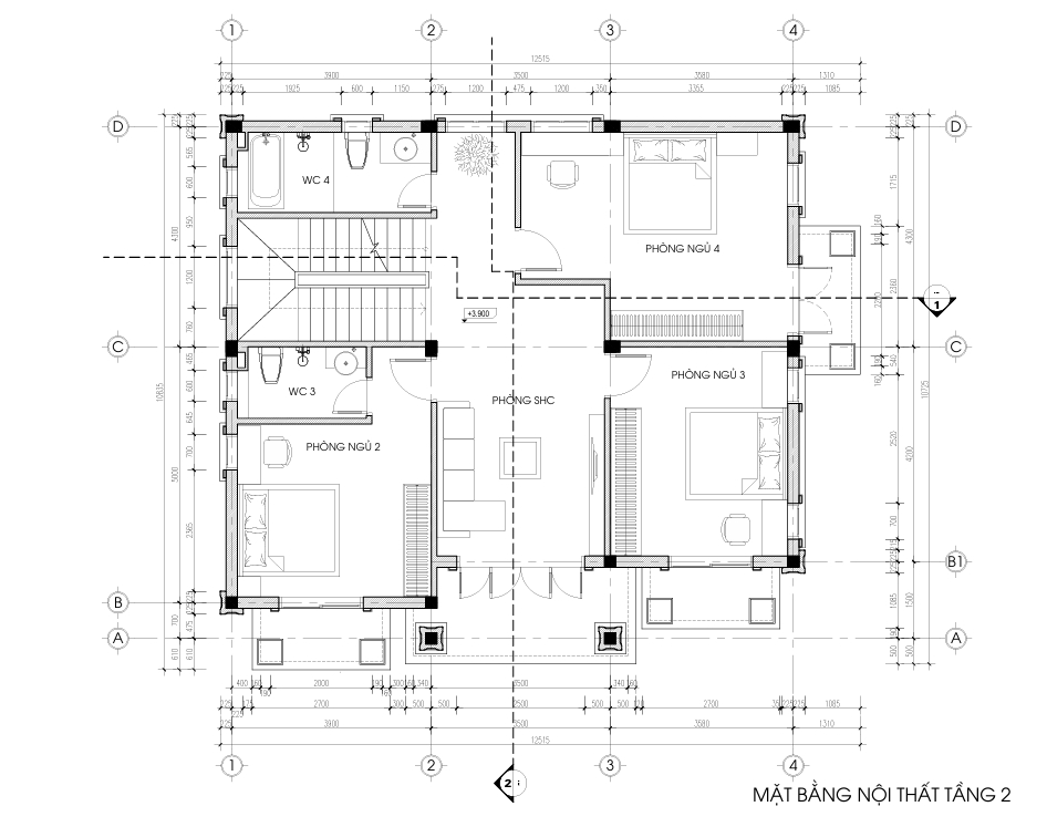 Nhà 3 tầng mái Thái ngói đỏ tân cổ điển – Anh Thành, Bắc Ninh – NAVI-BT30 gallery